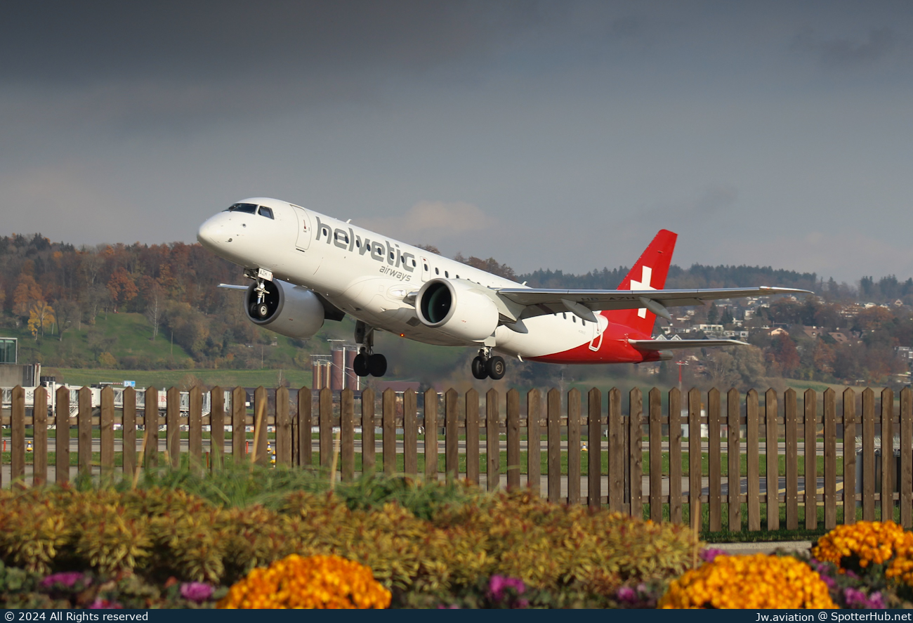 Photo of HB-AZH - Embraer ERJ-190-E2 operated by Helvetic Airways