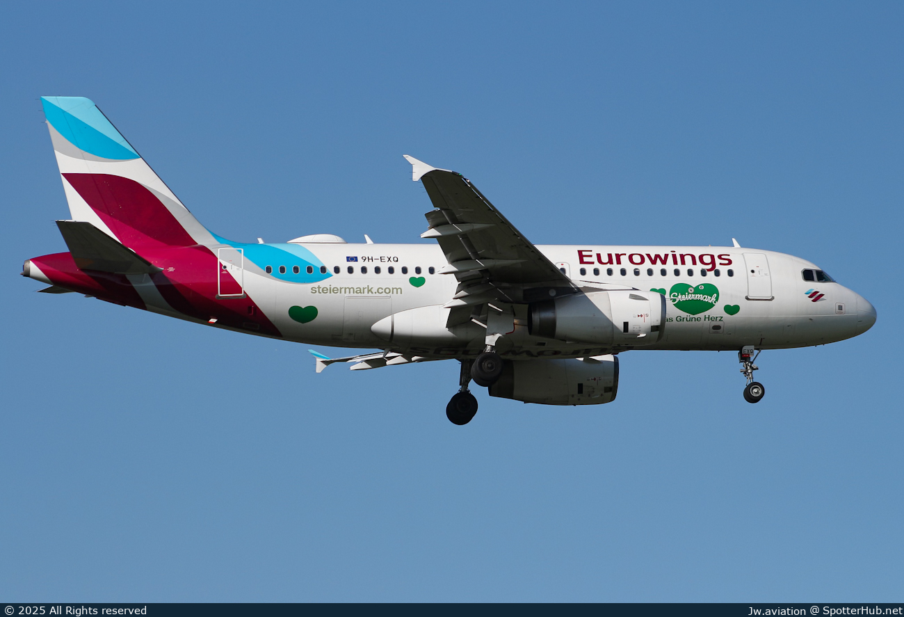 Photo of 9H-EXQ - Airbus A319-132 operated by Eurowings Europe Malta