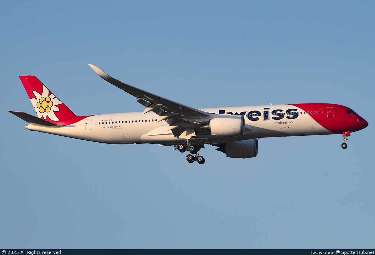 Photo of HB-IHC - Airbus A350-941 operated by Edelweiss Air