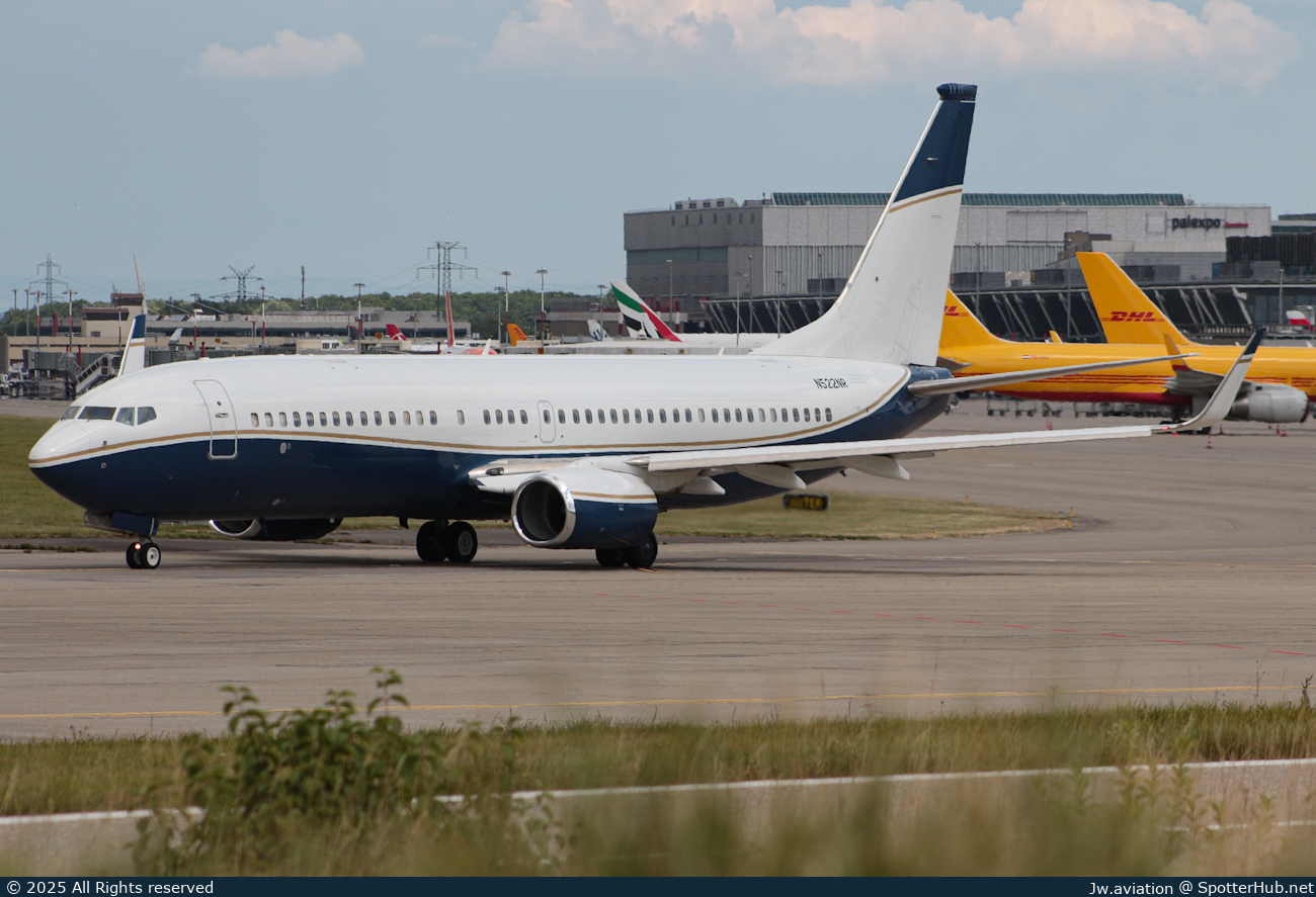 Photo of N522NR - Boeing 737-8ZE(BBJ2) operated by Hongkong Jet