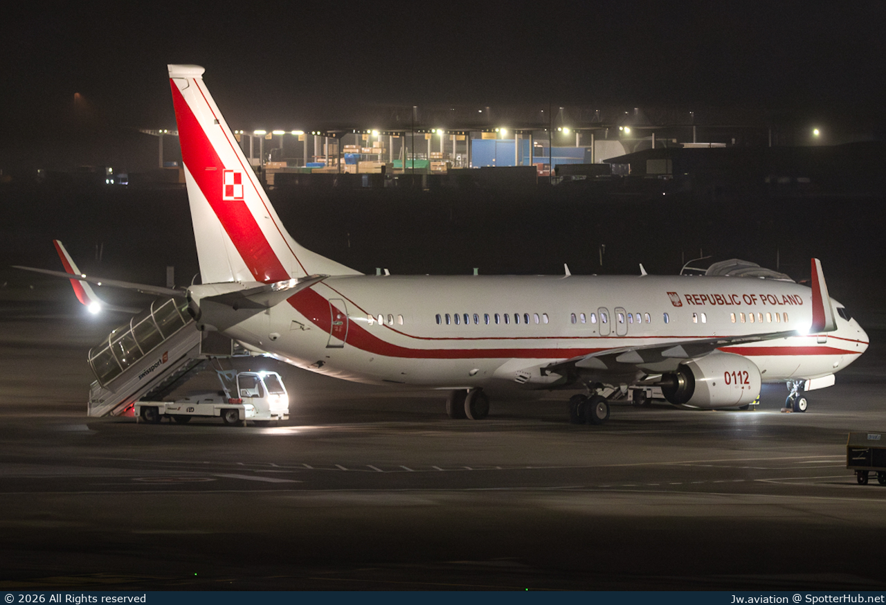 Photo of 0112 - Boeing 737-8TV(BBJ2) operated by Government of Poland