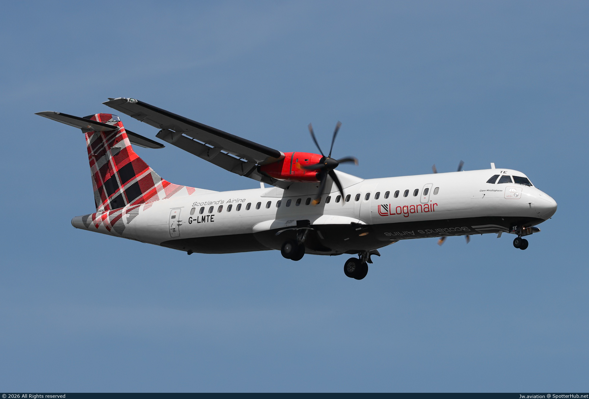Photo of G-LMTE - ATR 72-600 operated by Loganair