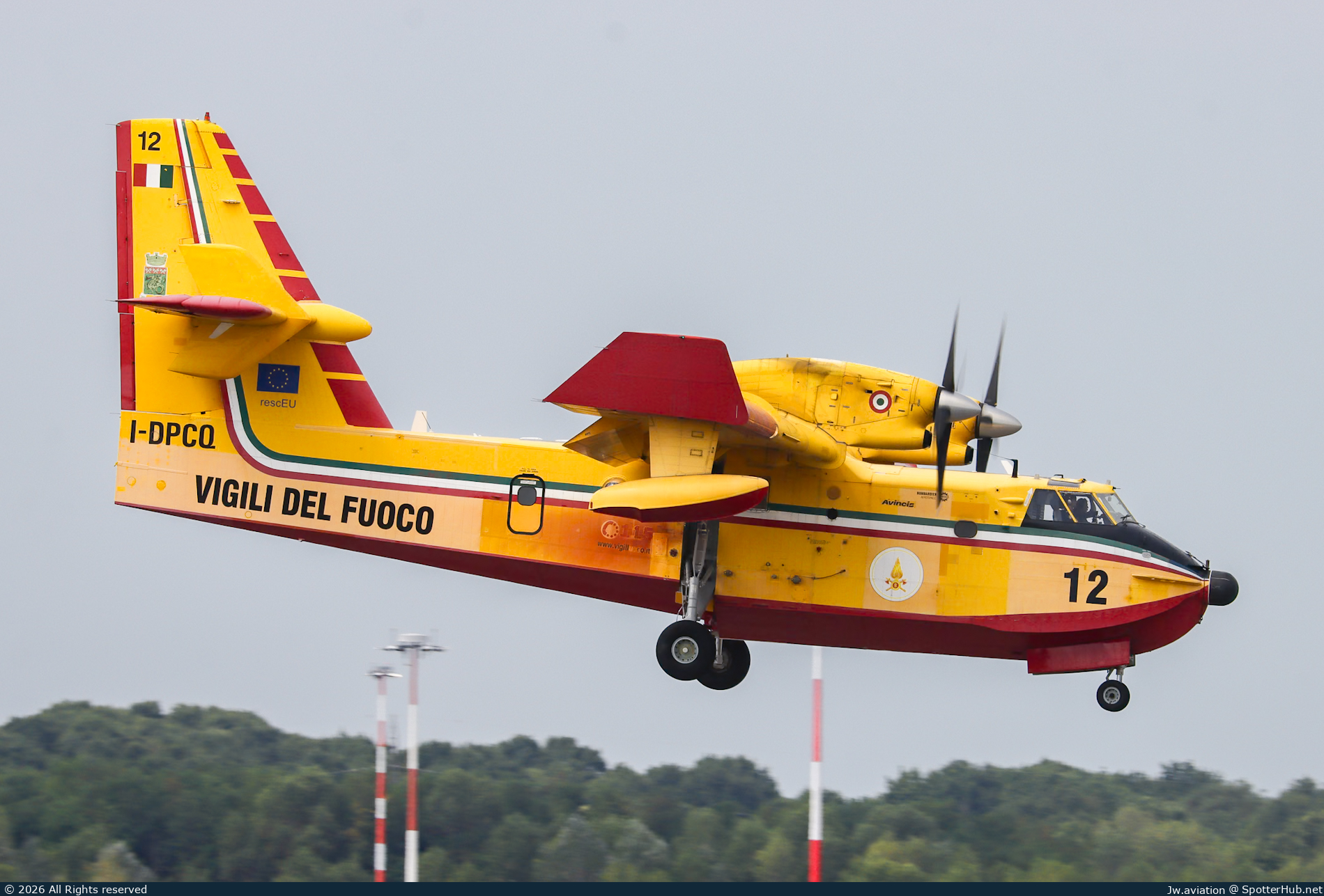 Photo of I-DPCQ - Canadair CL-415 Super Scooper operated by Italian Federal Ministry of the Interior - Vigili del Fuoco