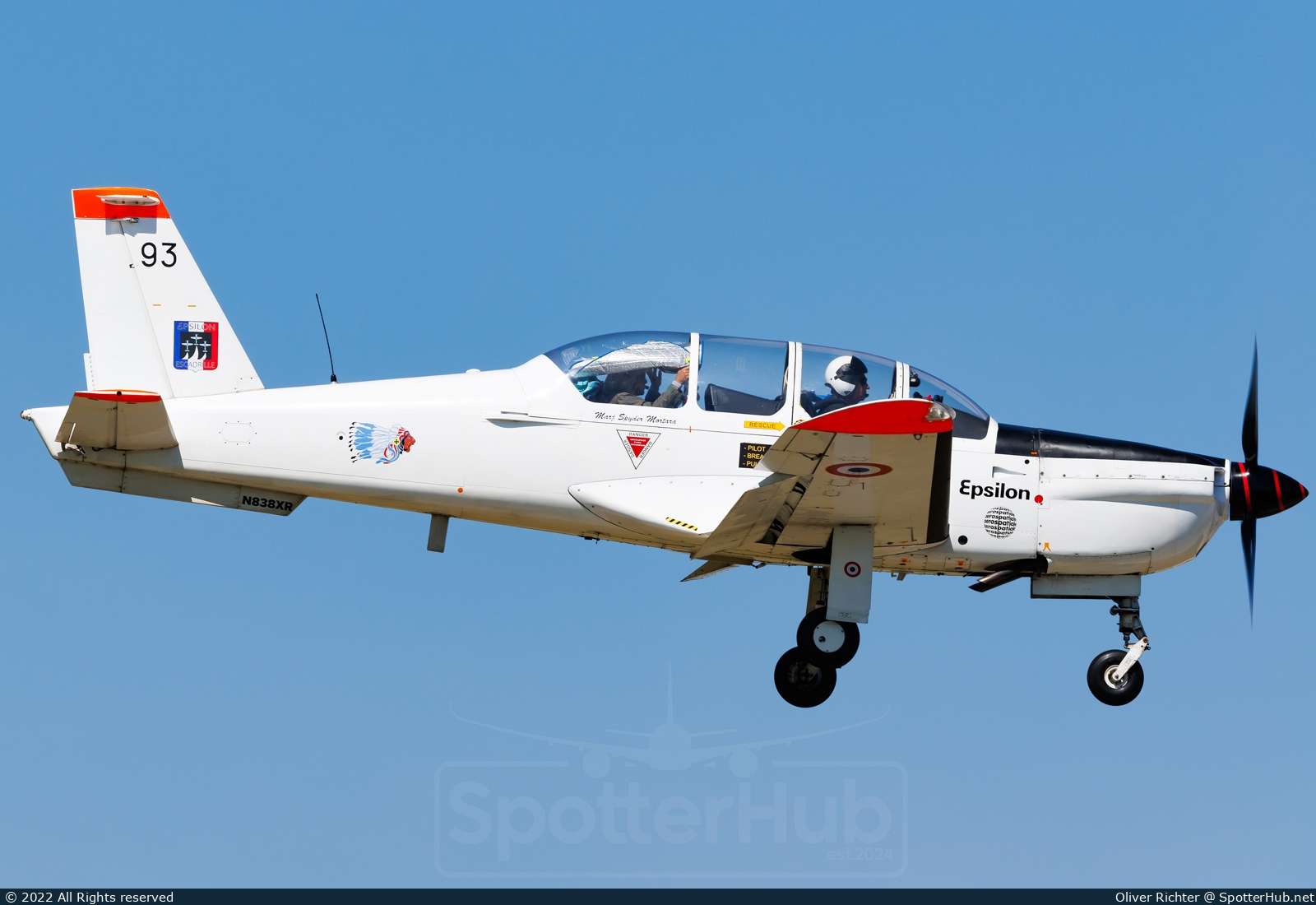 Photo of N838XR - SOCATA TB-30 Epsilon operated by Private