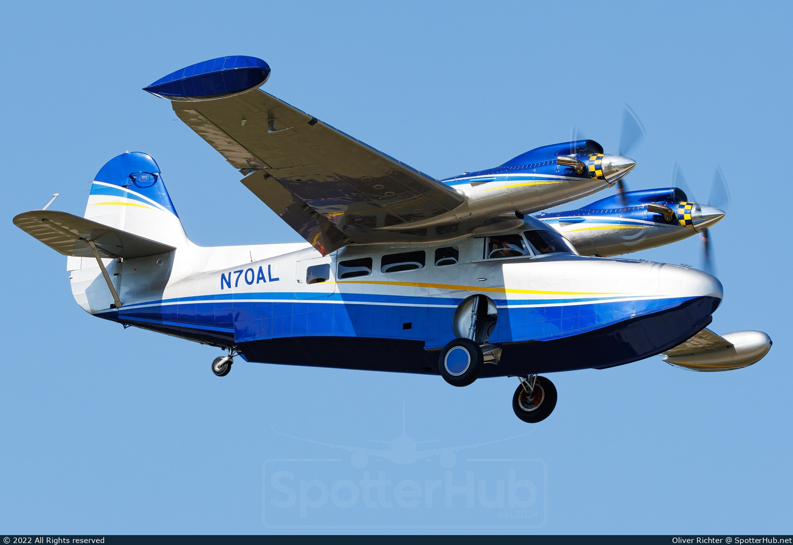 Photo of N70AL - McKinnon G-21G Turbo Goose [Grumman G-21] operated by Private