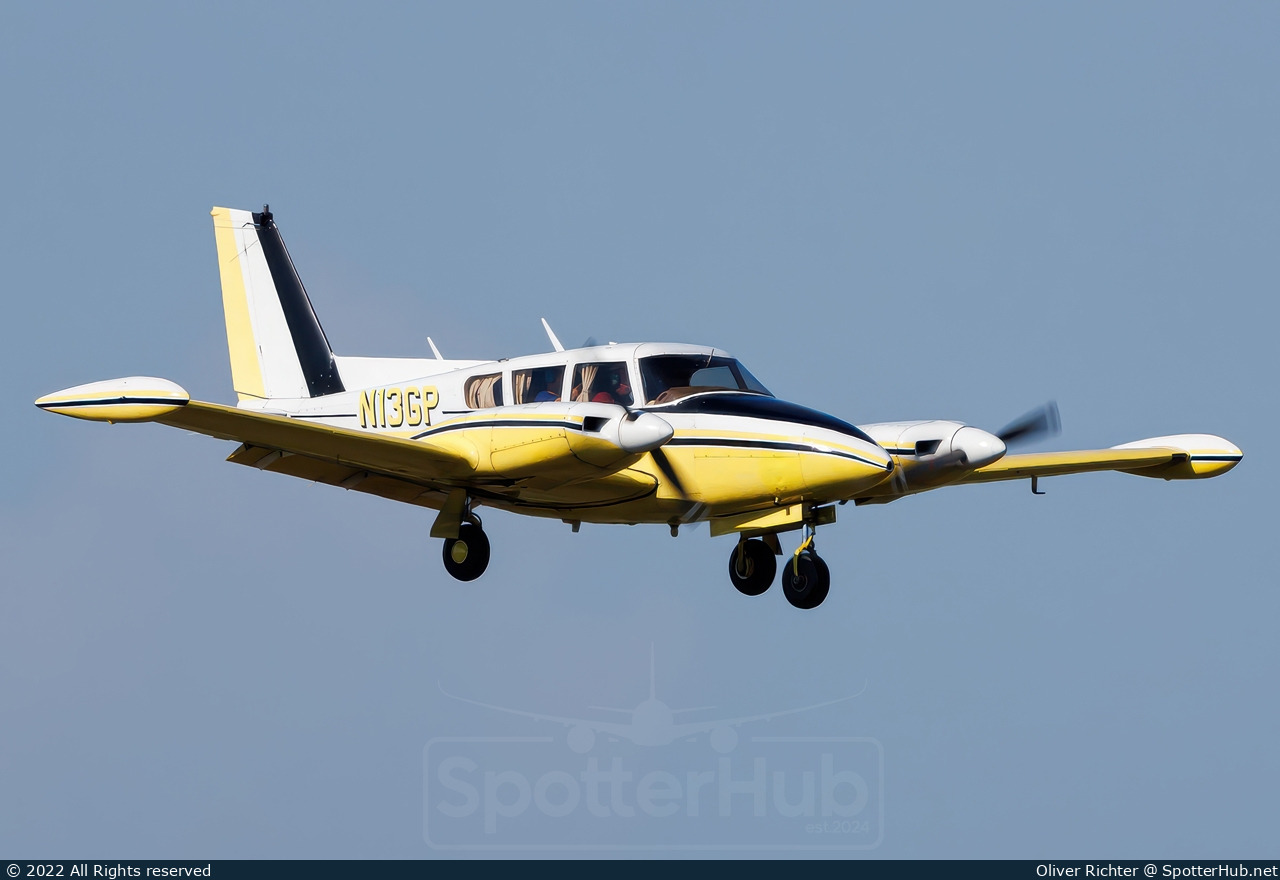 Photo of N13GP - Piper PA-30-160 Twin Comanche B operated by Private