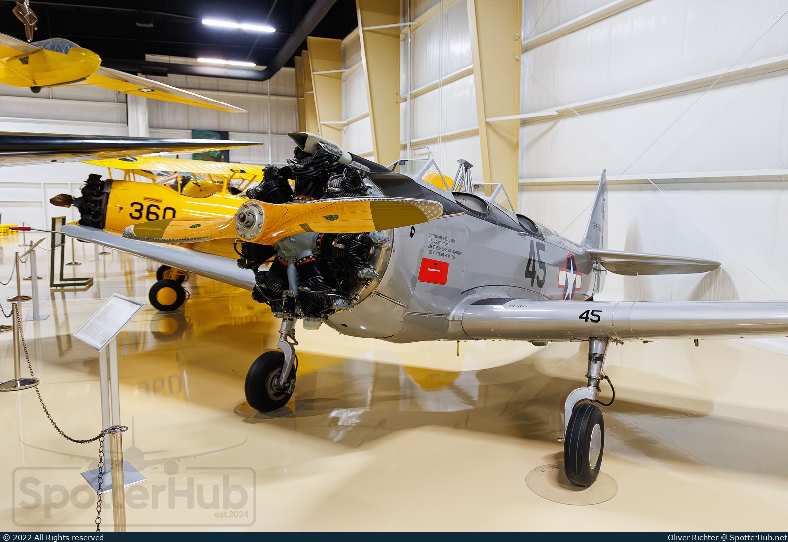 Photo of 42-49268 - Fairchild PT-23 Cornell operated by US Army Air Force