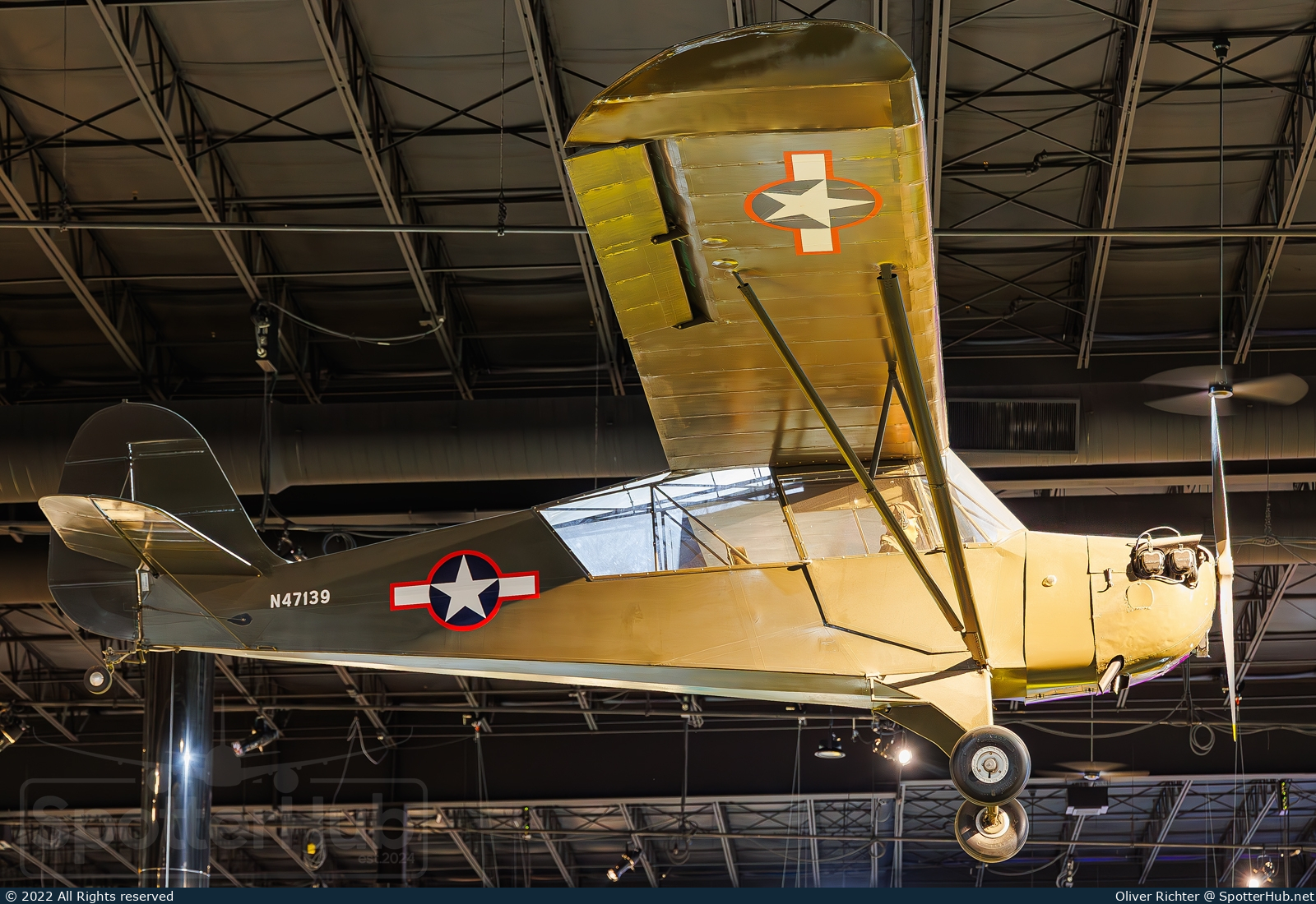 Photo of N47139 - Aeronca L-3B Grasshopper operated by Air Zoo Museum