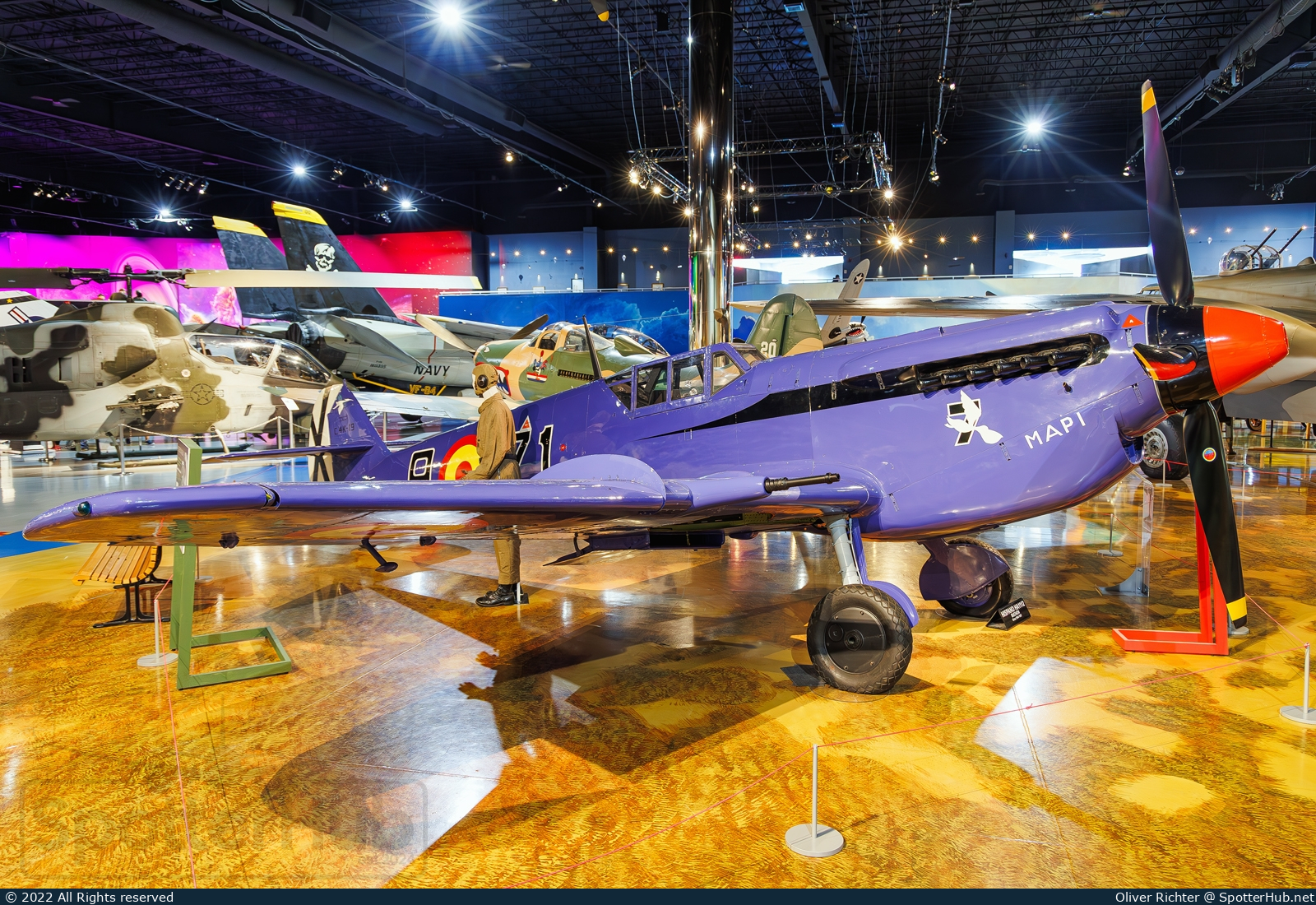Photo of N76GE - Hispano HA-1112-M1L Buchón [Messerschmitt Bf 109] operated by Air Zoo Museum