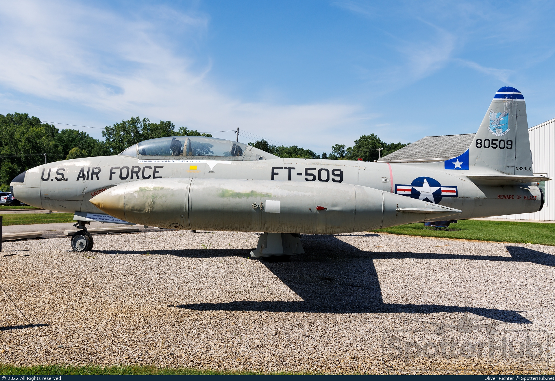 Photo of N333JX - Lockheed T-33A Shooting Star operated by Jackson County Airport