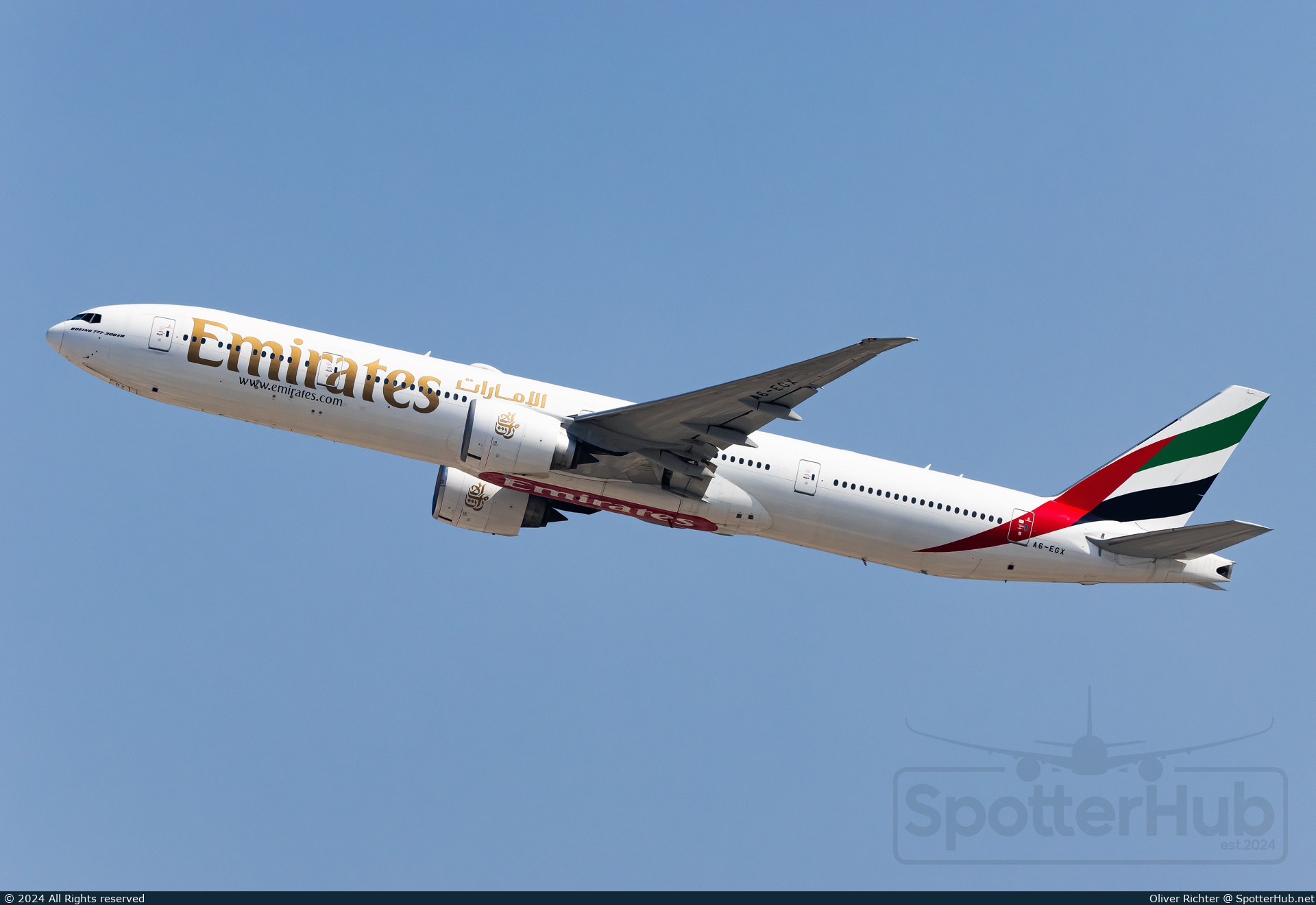 Photo of A6-EGX - Boeing 777-31H(ER) operated by Emirates