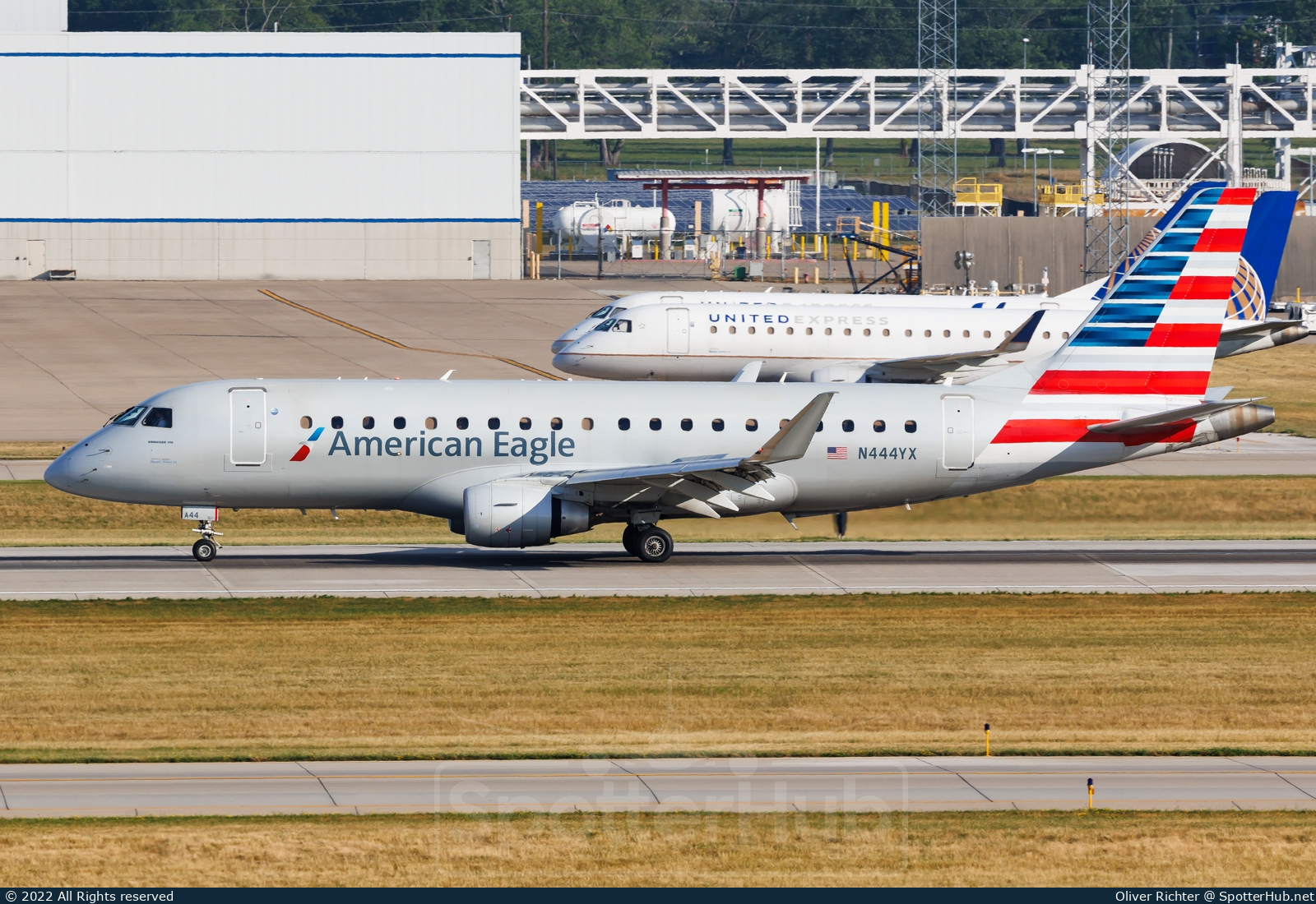 Photo of N444YX - Embraer ERJ-175LR operated by American Eagle (opb Republic Airways)