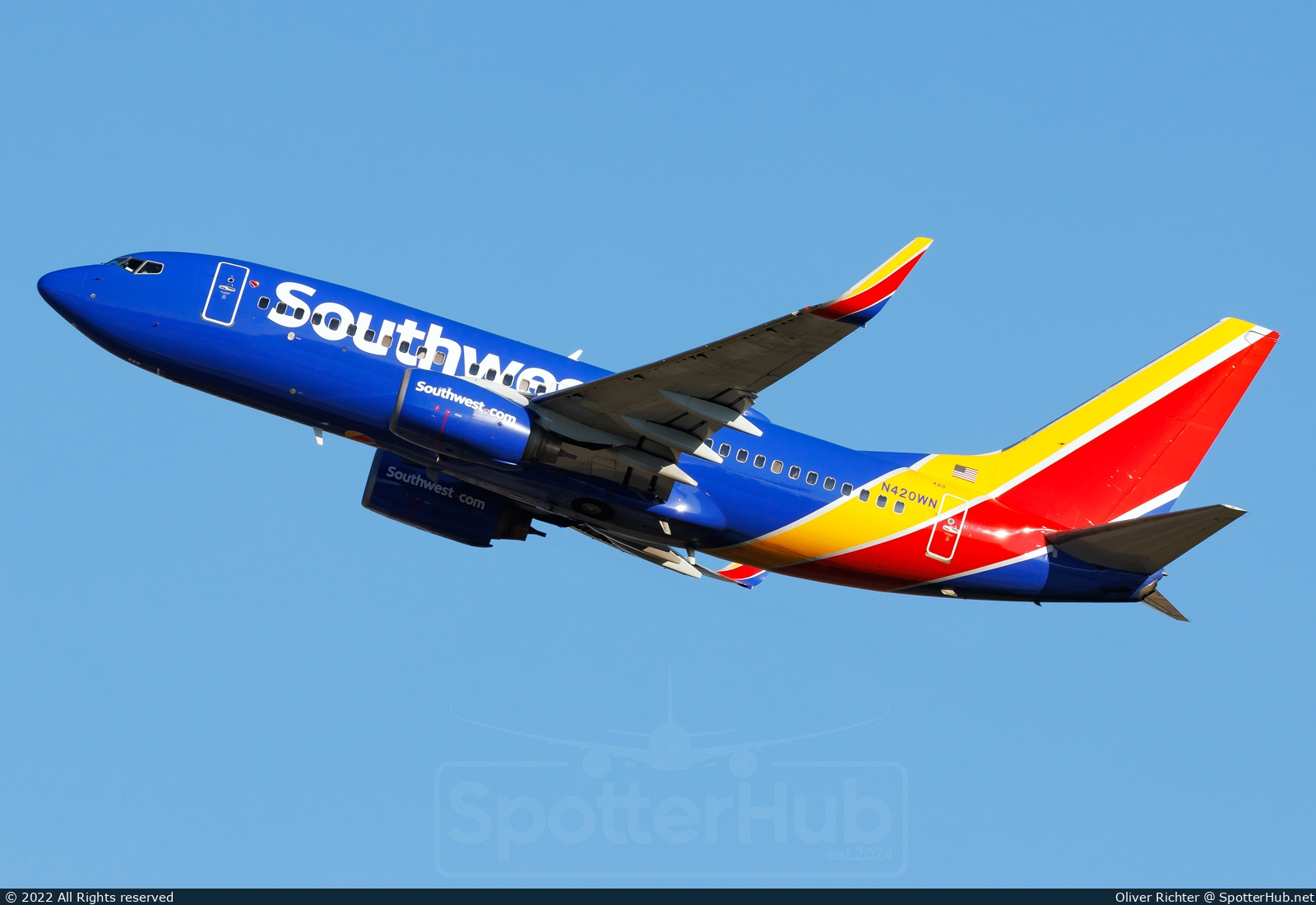 Photo of N420WN - Boeing 737-7H4 operated by Southwest Airlines