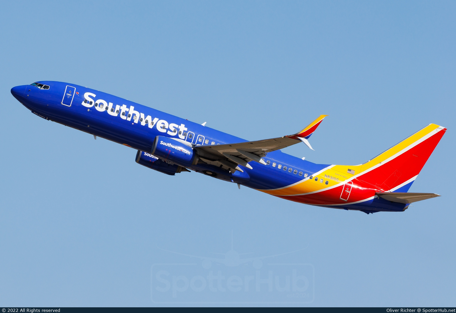 Photo of N8310C - Boeing 737-8H4 operated by Southwest Airlines