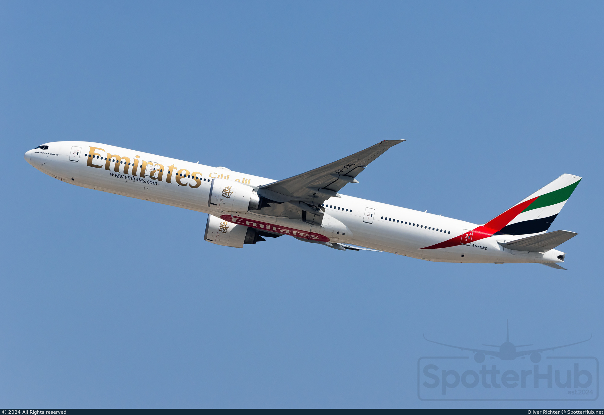 Photo of A6-ENC - Boeing 777-31H(ER) operated by Emirates