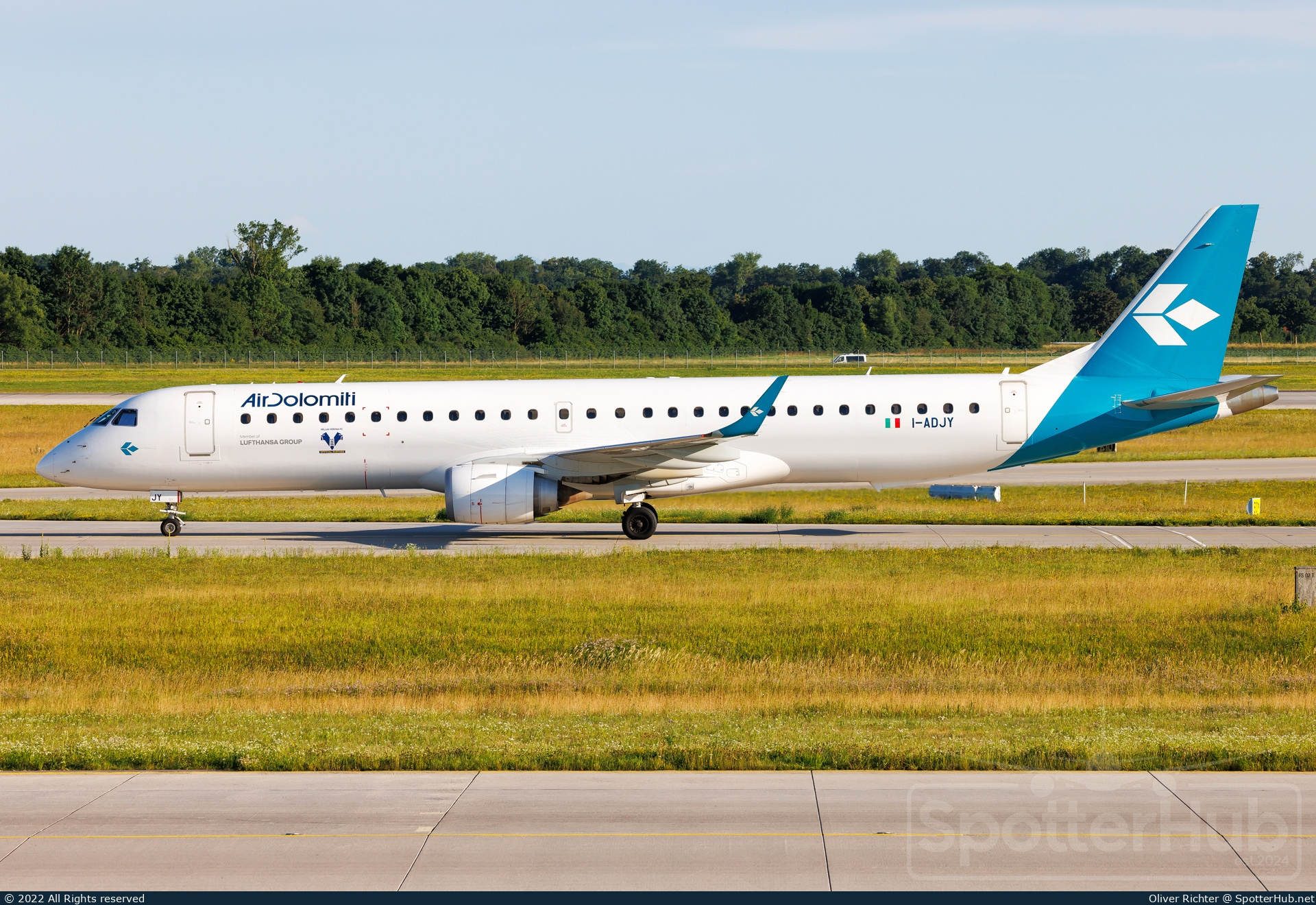 Photo of I-ADJY - Embraer ERJ-195LR operated by Air Dolomiti