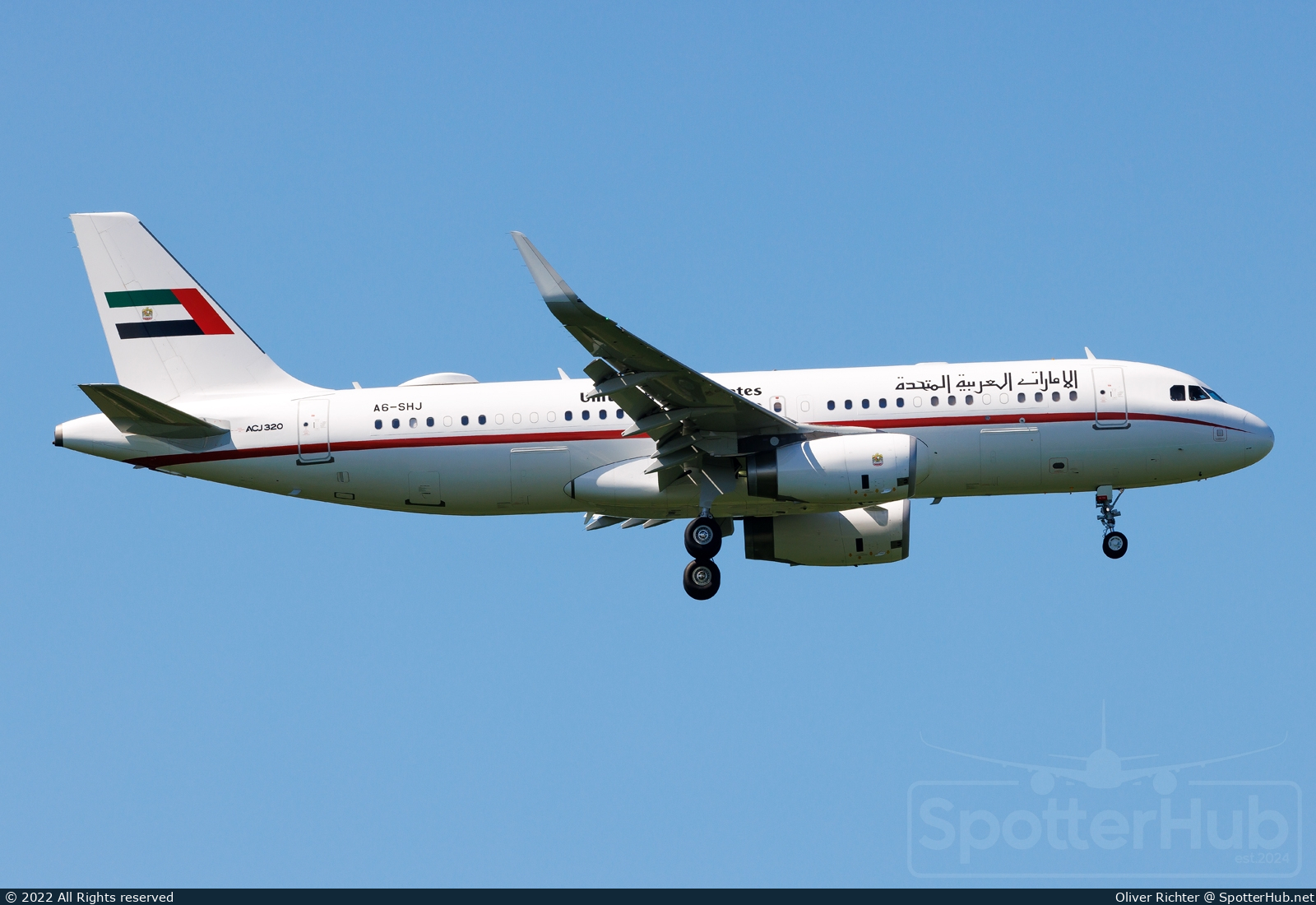 Photo of A6-SHJ - Airbus A320-232(CJ) Prestige operated by Sharjah Ruler's Flight