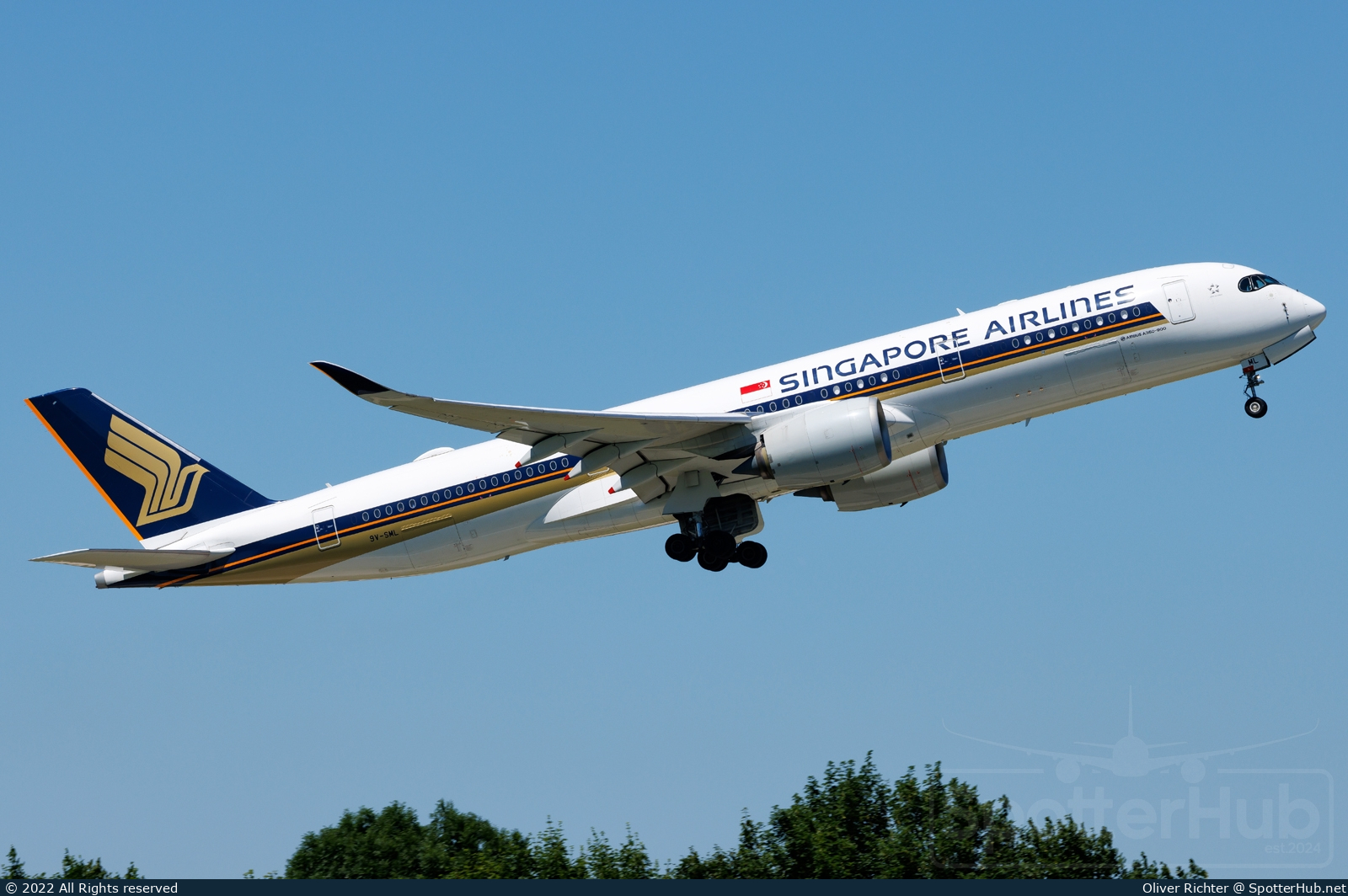 Photo of 9V-SML - Airbus A350-941 operated by Singapore Airlines