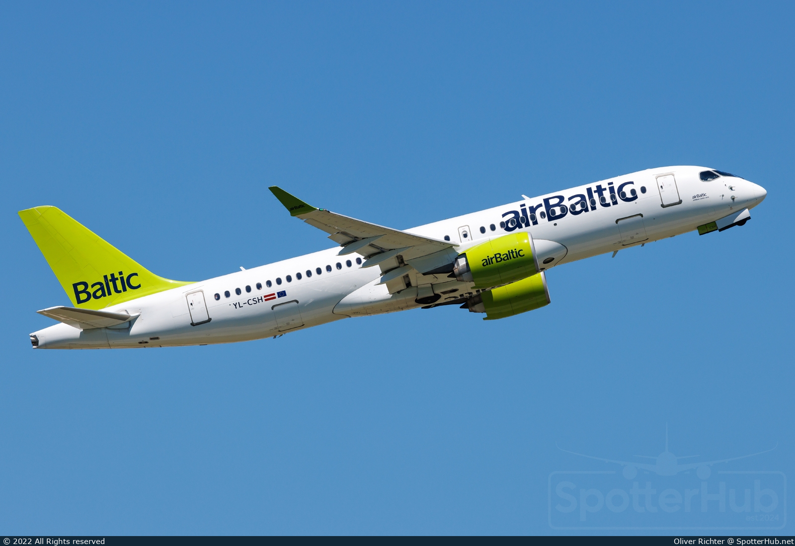 Photo of YL-CSH - Airbus A220-300 operated by airBaltic