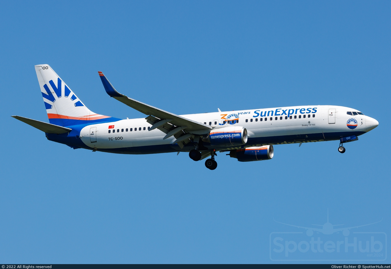 Photo of TC-SOO - Boeing 737-8AS operated by SunExpress