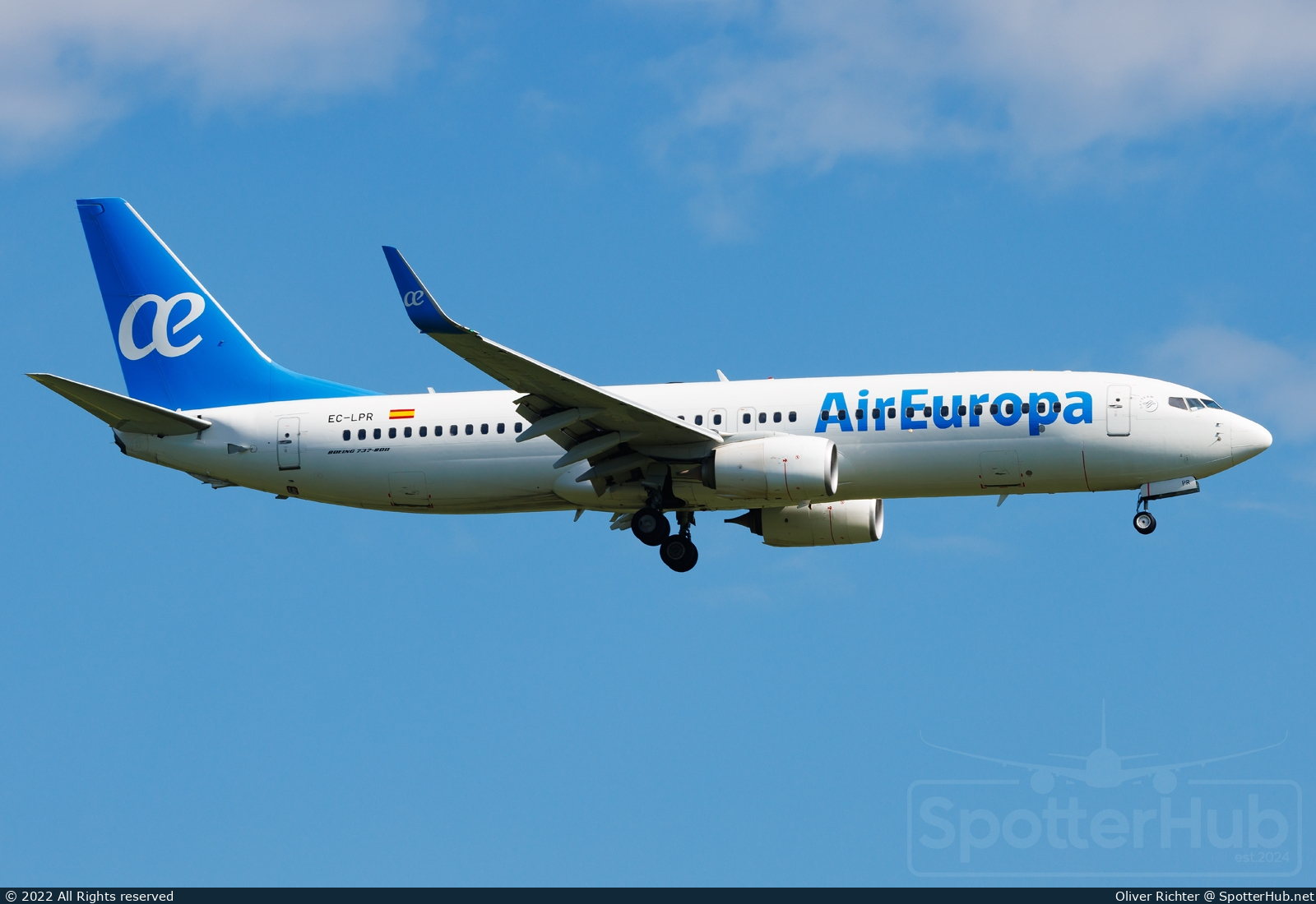 Photo of EC-LPR - Boeing 737-85P operated by Air Europa
