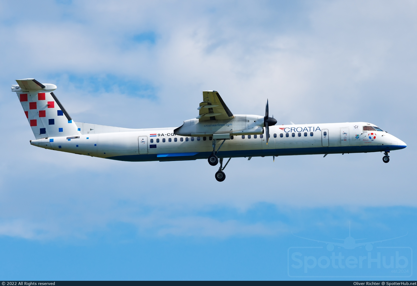 Photo of 9A-CQF - Bombardier DHC-8-402 Dash 8 Q400 operated by Croatia Airlines