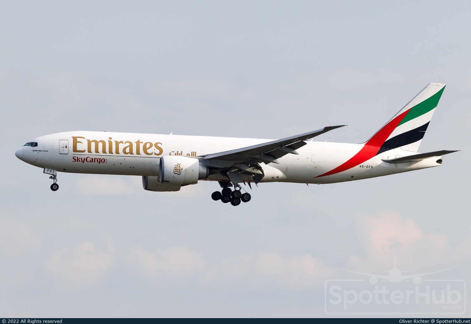 Photo of A6-EFS - Boeing 777-F1H operated by Emirates SkyCargo