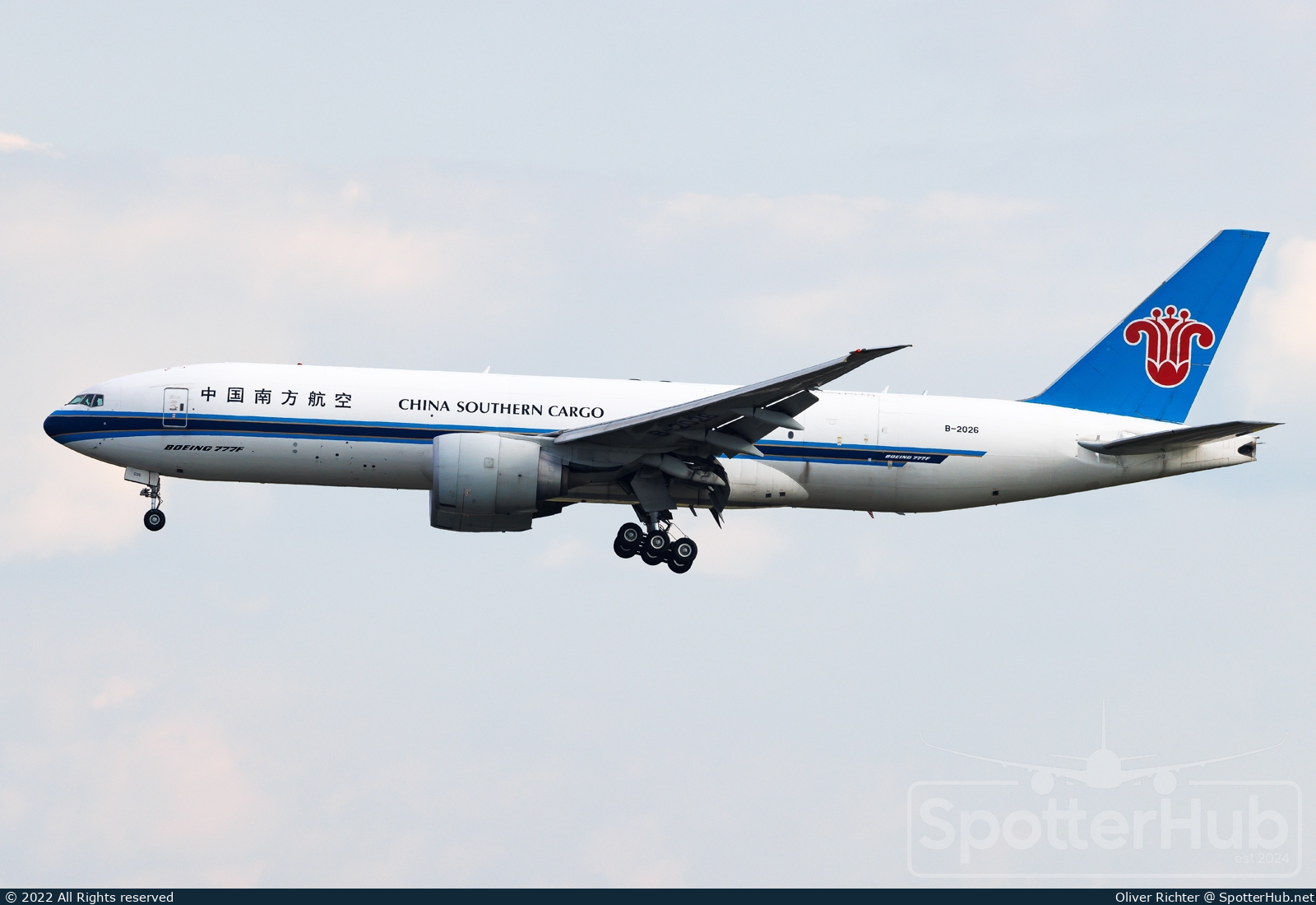 Photo of B-2026 - Boeing 777-F1B operated by China Southern Cargo