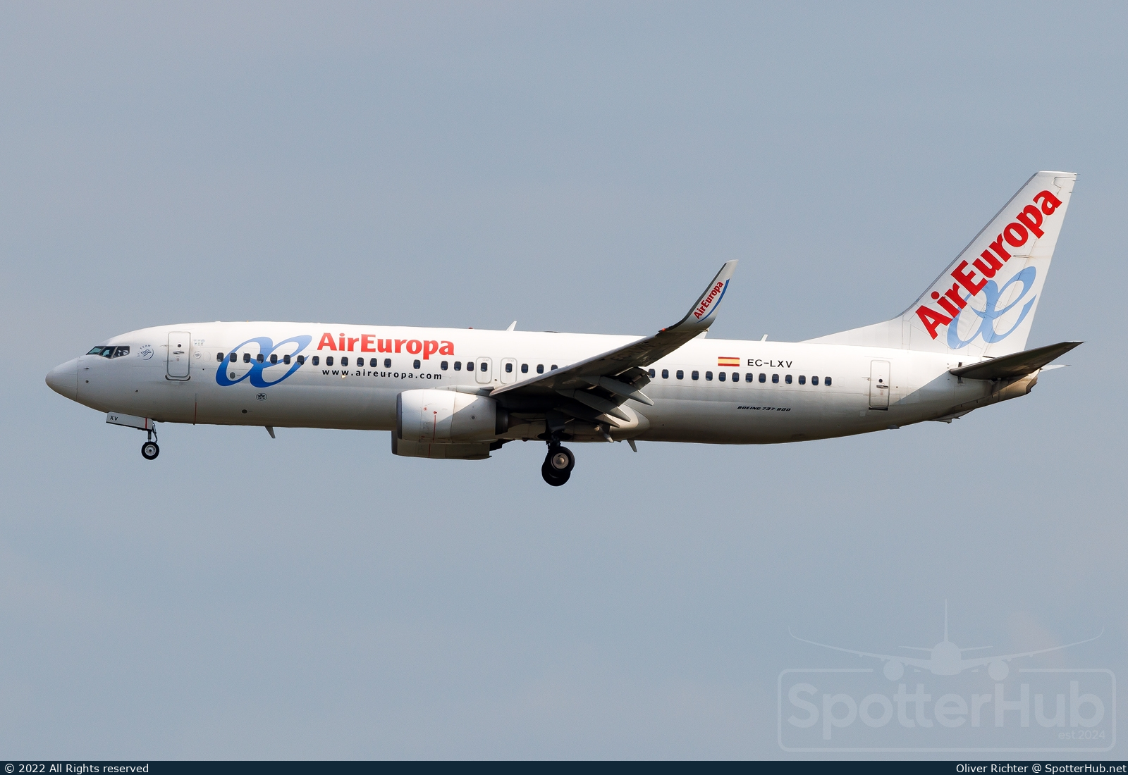 Photo of EC-LXV - Boeing 737-85P operated by Air Europa
