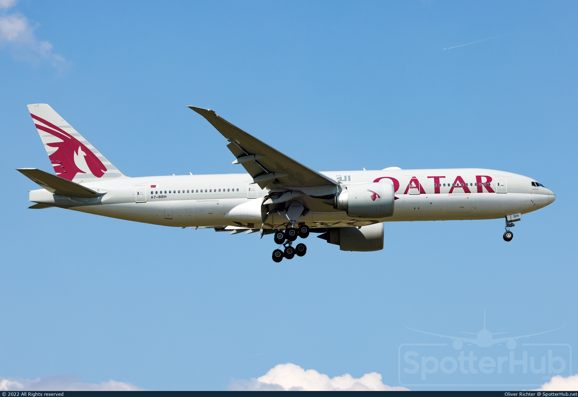 Photo of A7-BBH - Boeing 777-2DZ(LR) operated by Qatar Airways