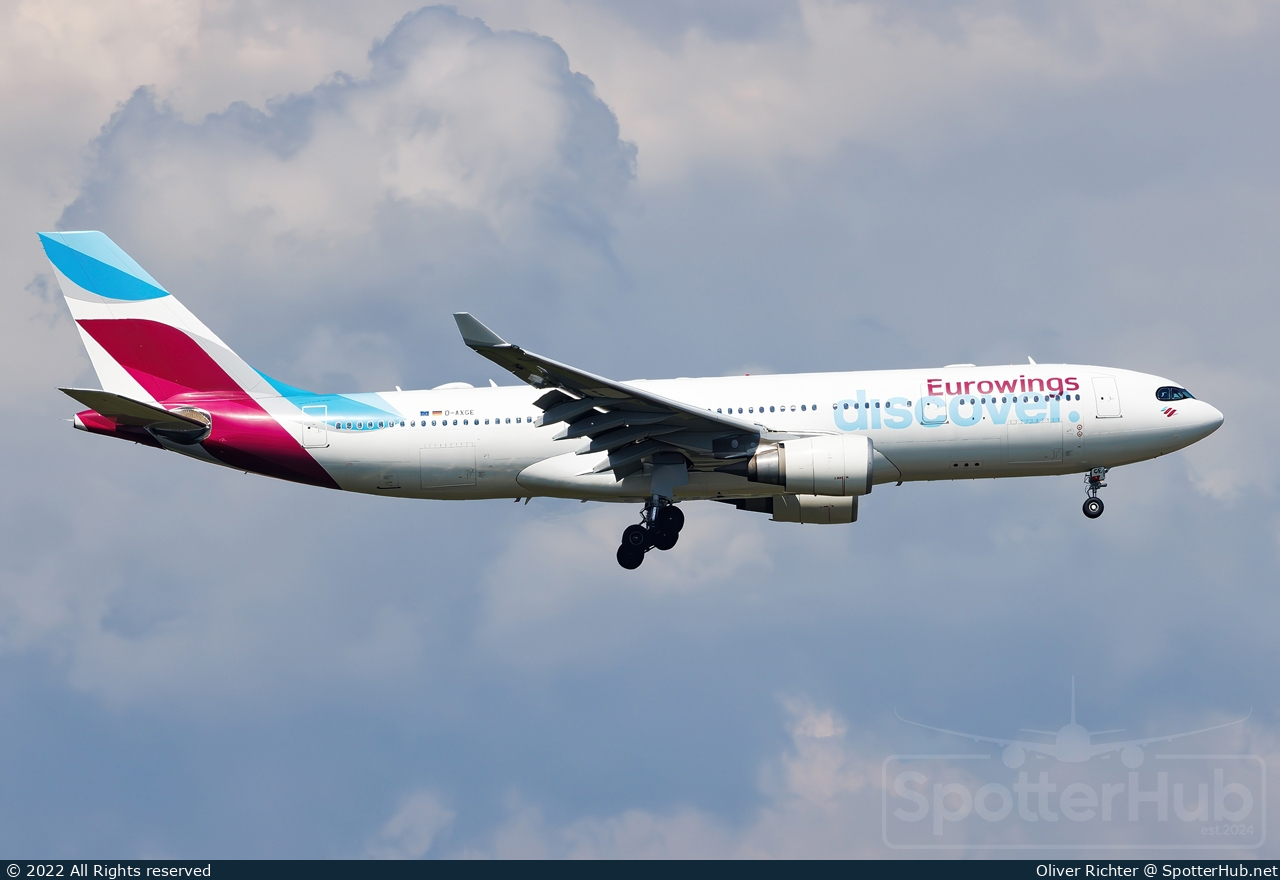 Photo of D-AXGE - Airbus A330-203 operated by Eurowings Discover