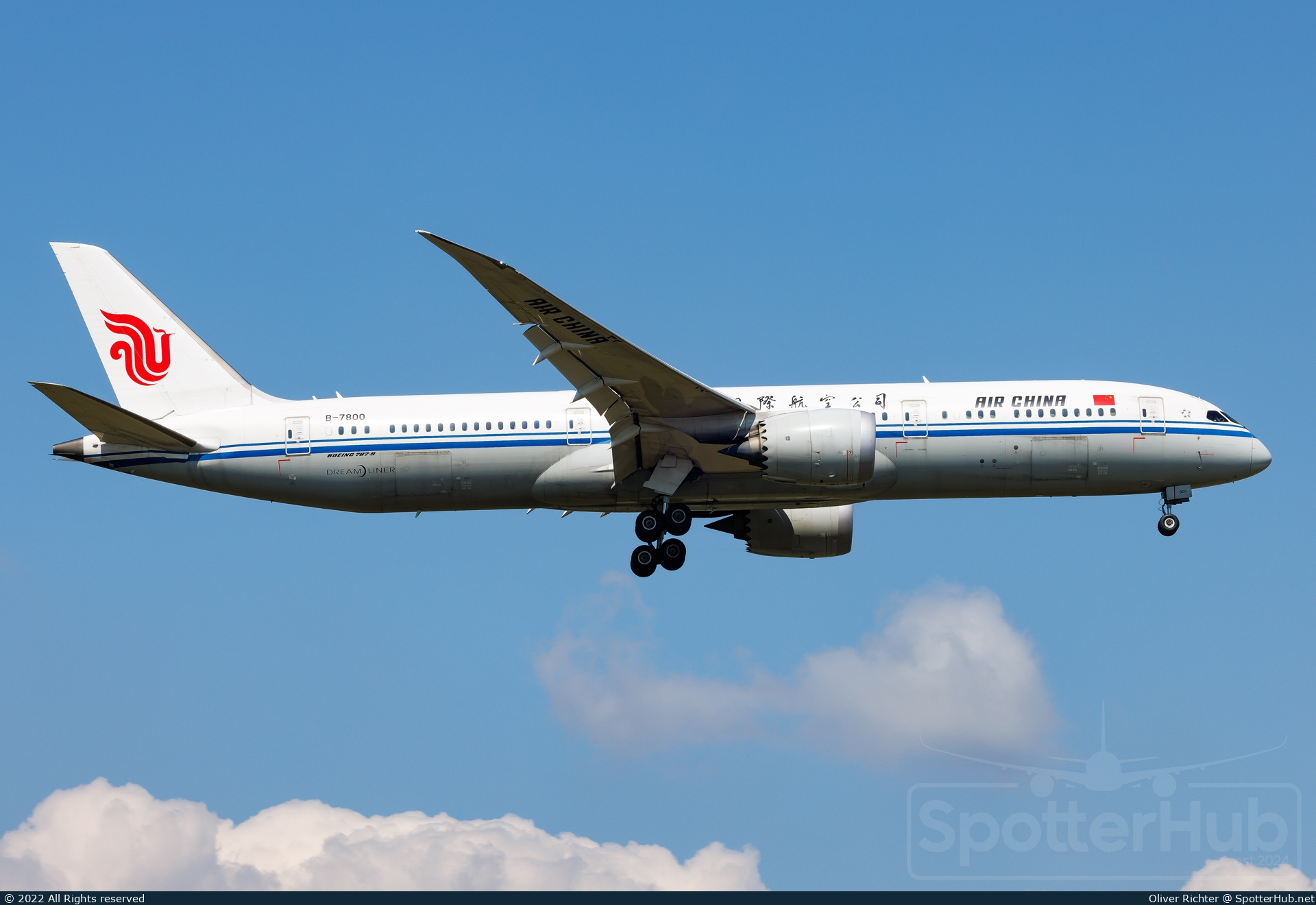 Photo of B-7800 - Boeing 787-9 Dreamliner operated by Air China