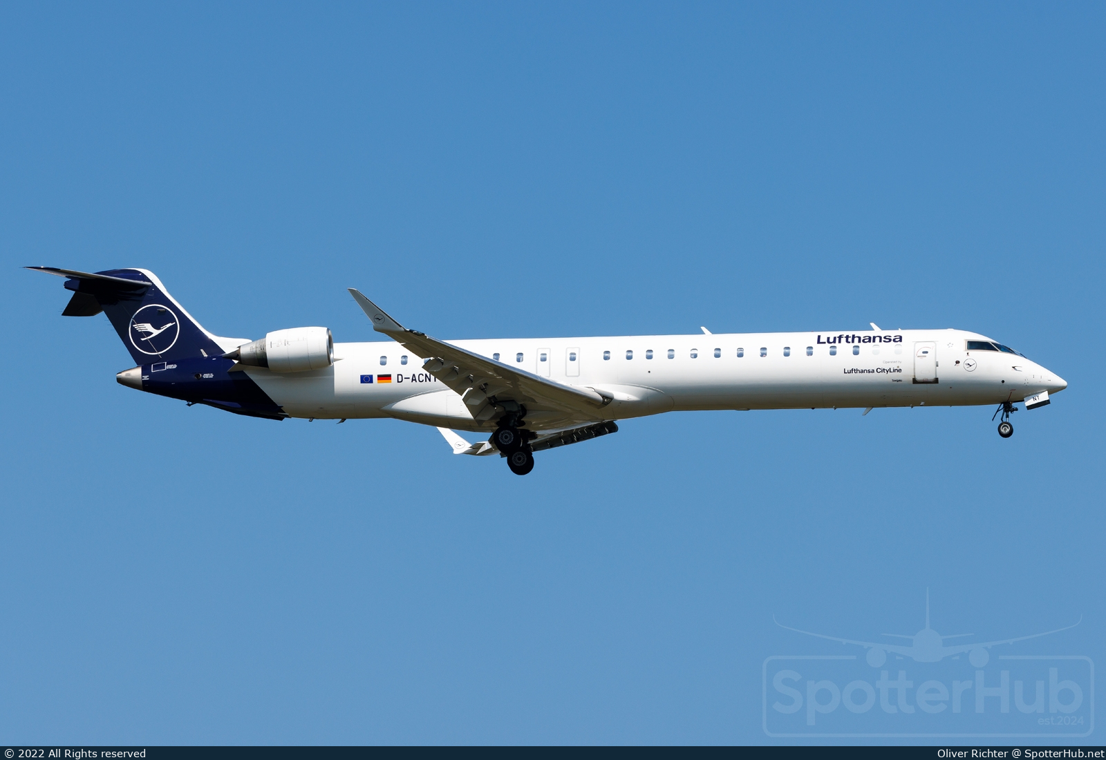 Photo of D-ACNT - Bombardier CRJ-900LR operated by Lufthansa CityLine