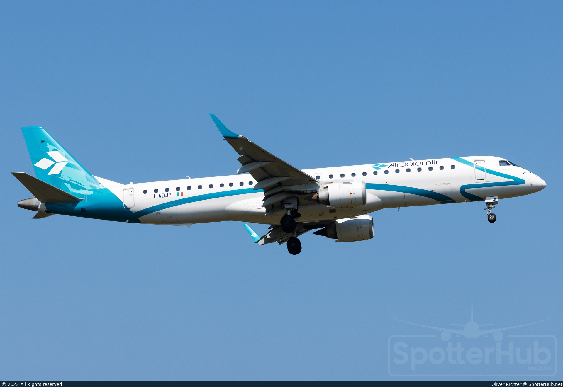 Photo of I-ADJP - Embraer ERJ-195LR operated by Air Dolomiti