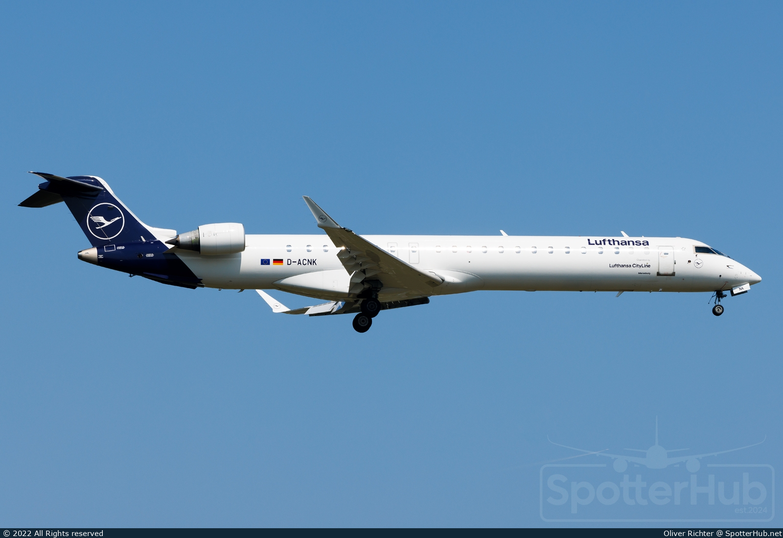 Photo of D-ACNK - Bombardier CRJ-900LR operated by Lufthansa CityLine