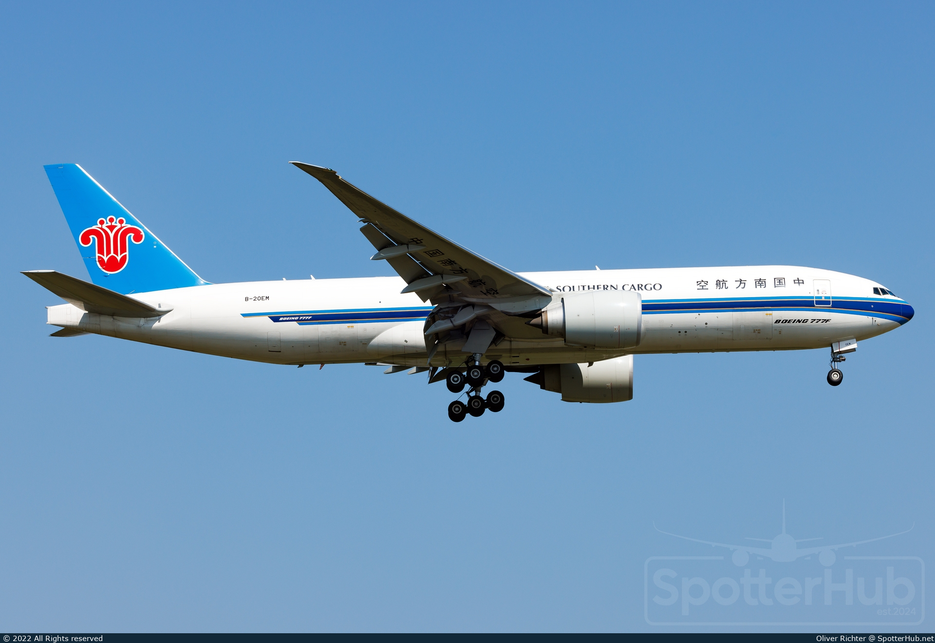Photo of B-20EM - Boeing 777-F1B operated by China Southern Cargo