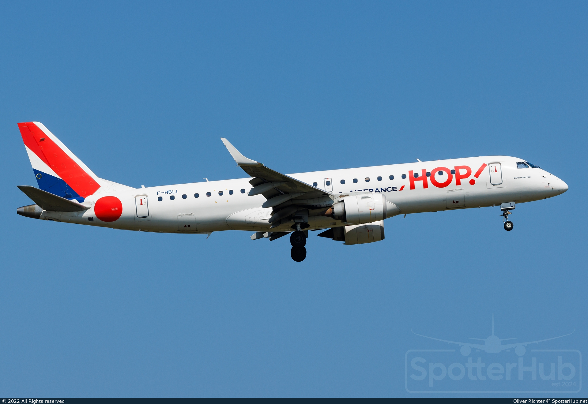 Photo of F-HBLI - Embraer ERJ-190STD operated by Air France HOP