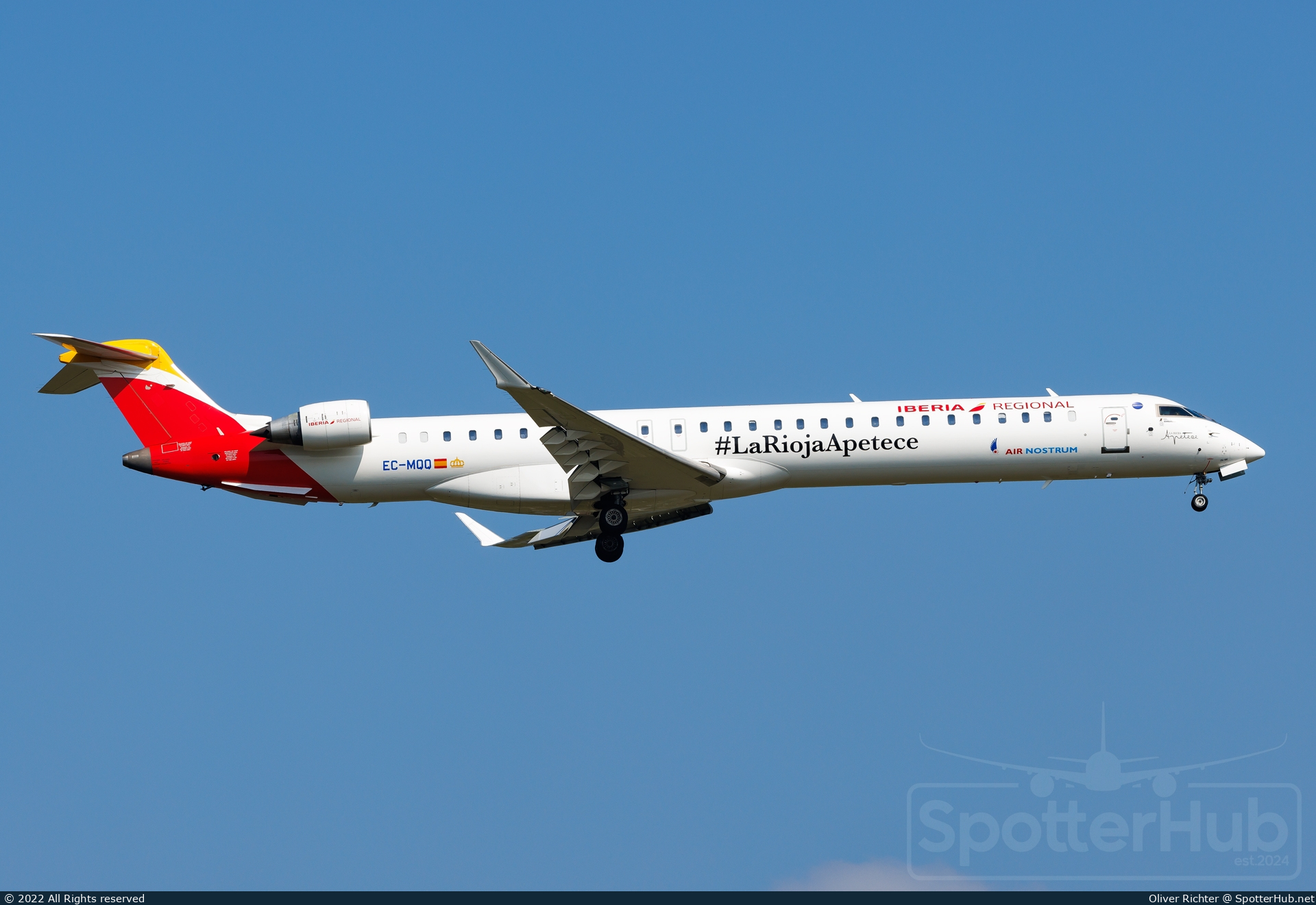 Photo of EC-MQQ - Bombardier CRJ-1000 operated by Iberia Regional (opb Air Nostrum)