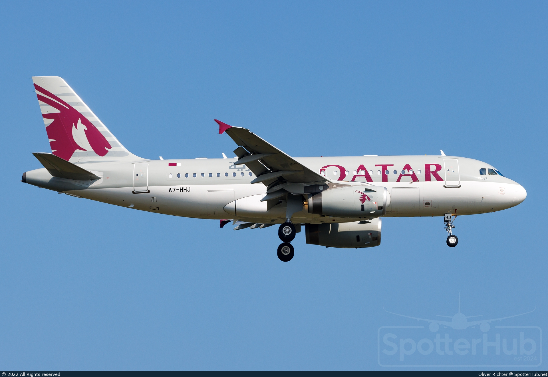 Photo of A7-HHJ - Airbus A319-133(CJ) operated by Qatar Amiri Flight