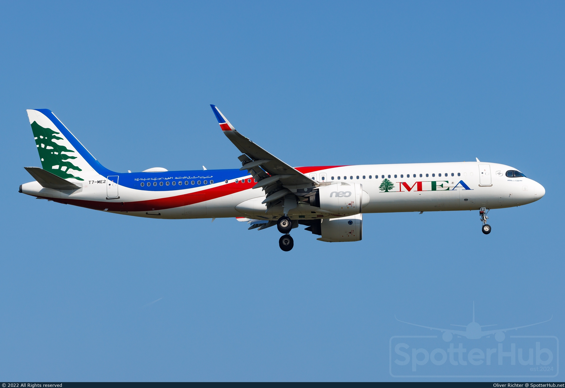 Photo of T7-ME2 - Airbus A321-271NX operated by MEA Middle East Airlines