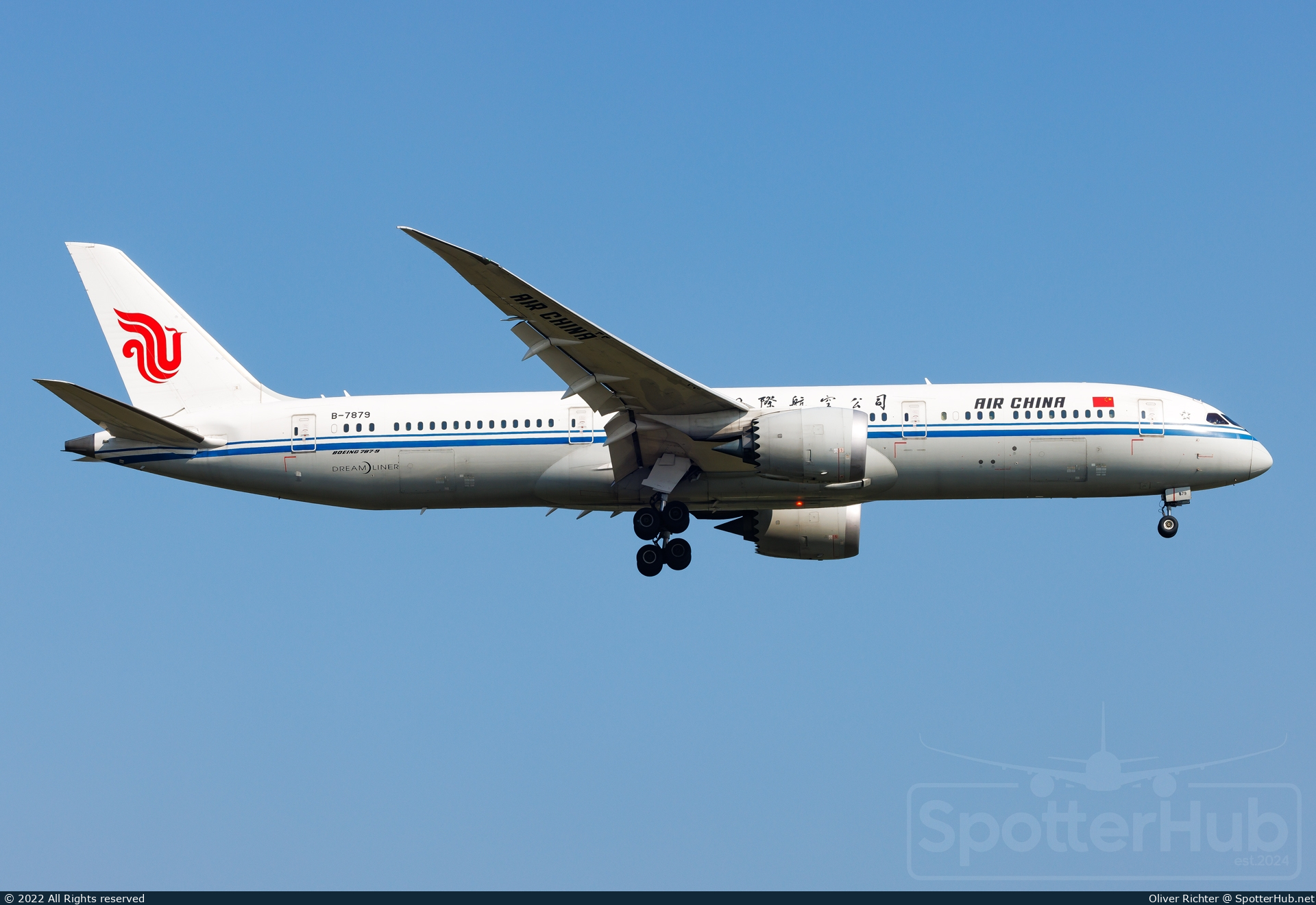 Photo of B-7879 - Boeing 787-9 Dreamliner operated by Air China