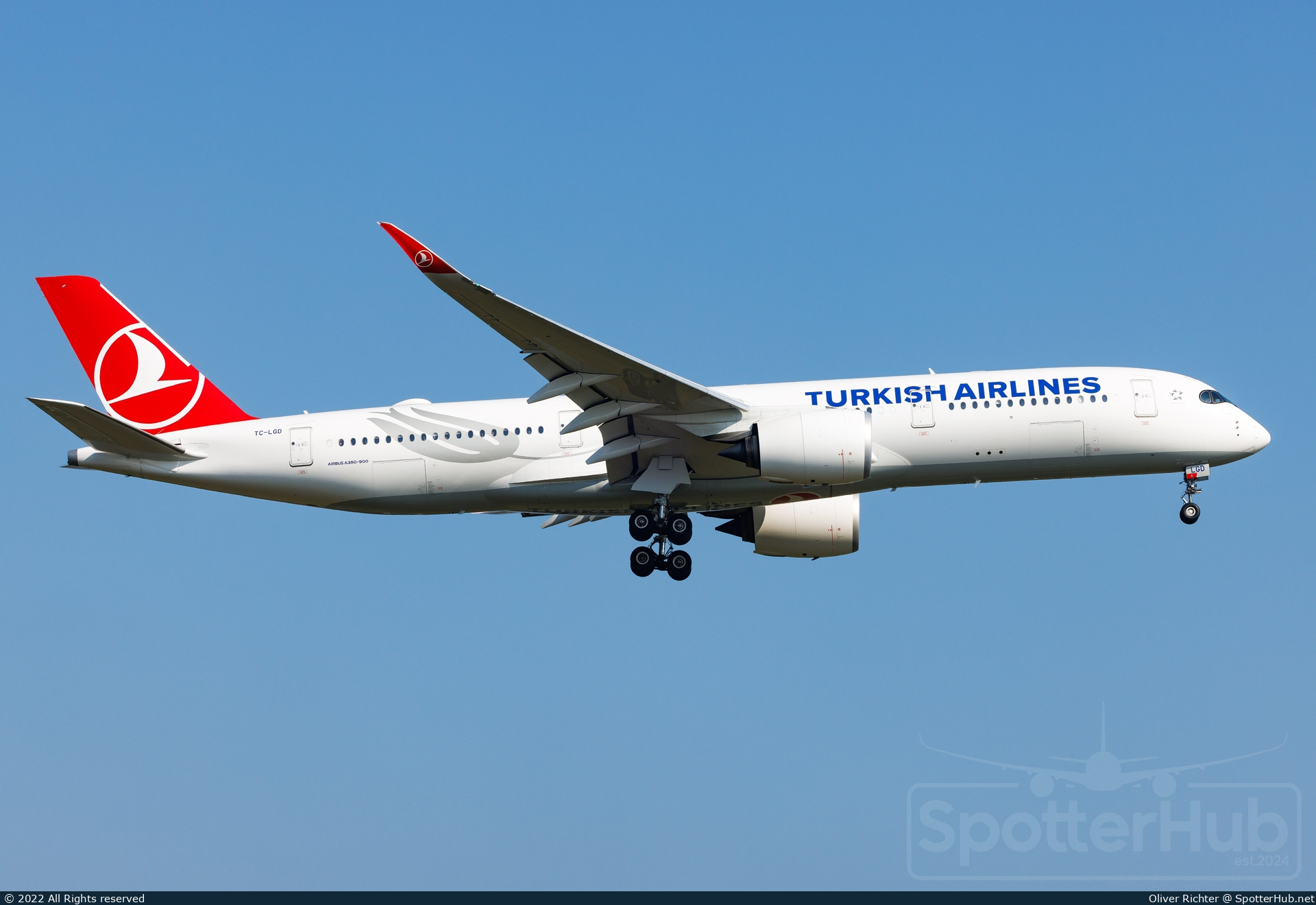Photo of TC-LGD - Airbus A350-941 operated by Turkish Airlines