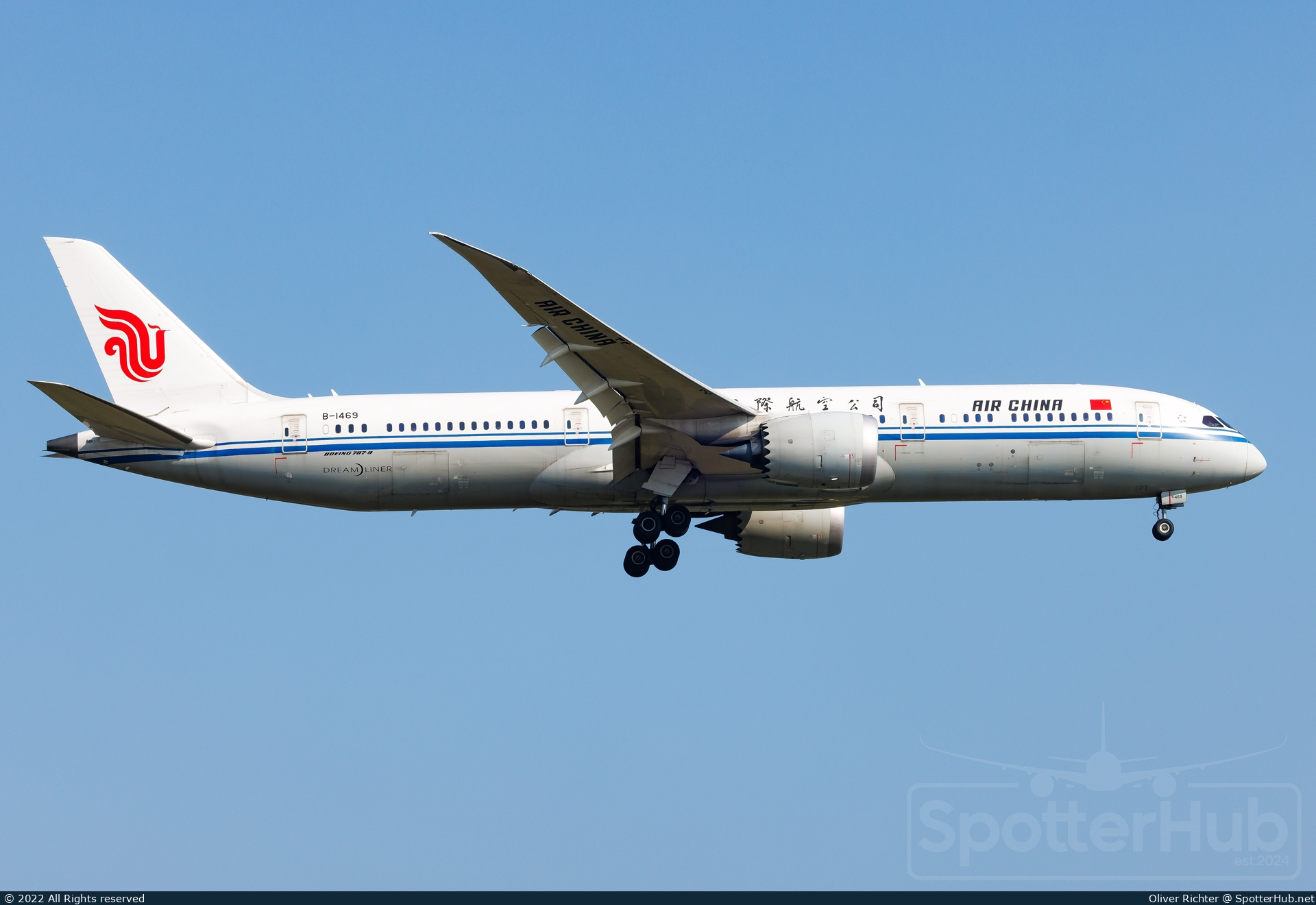 Photo of B-1469 - Boeing 787-9 Dreamliner operated by Air China