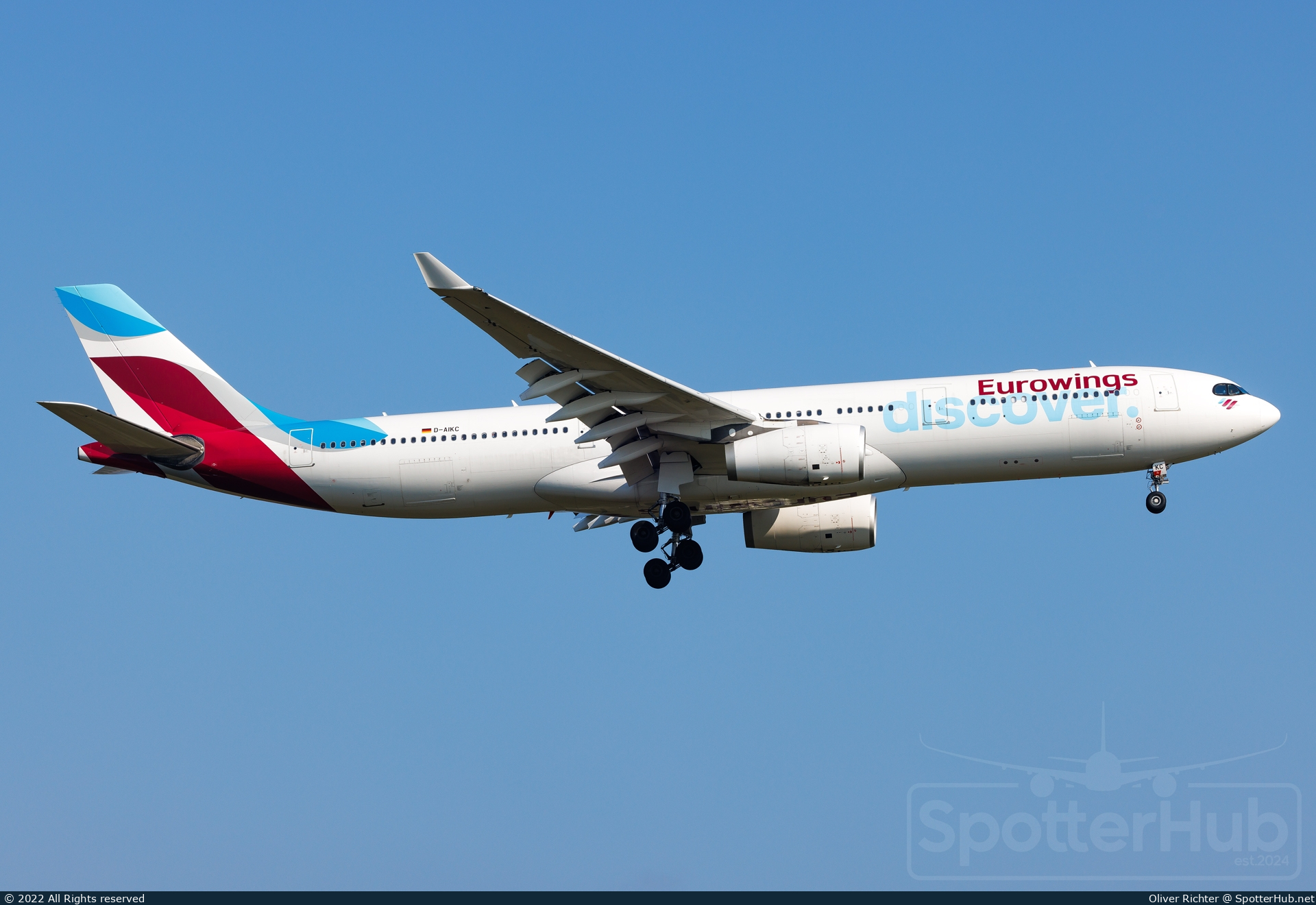 Photo of D-AIKC - Airbus A330-343 operated by Eurowings Discover