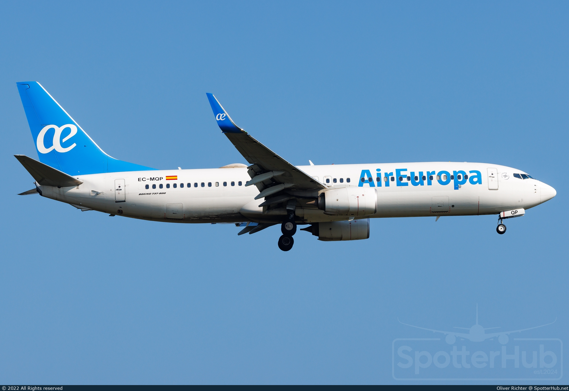 Photo of EC-MQP - Boeing 737-85P operated by Air Europa