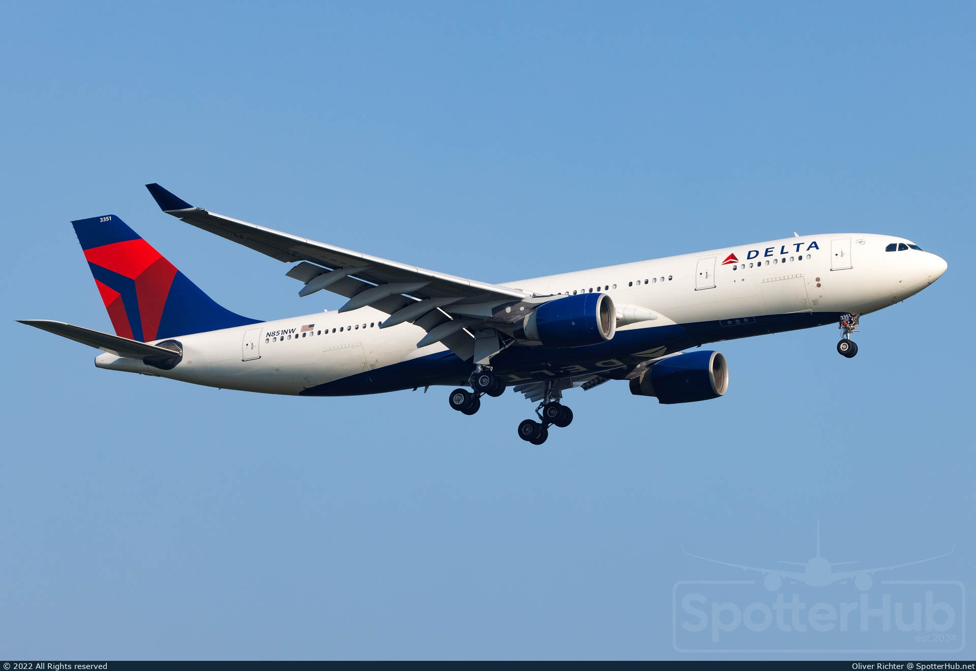 Photo of N851NW - Airbus A330-223 operated by Delta Air Lines