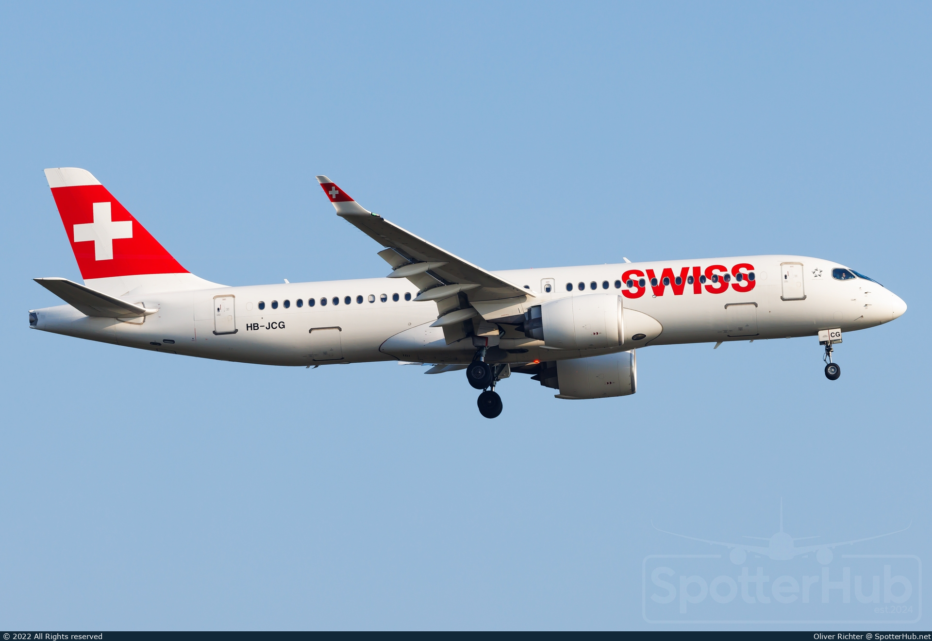 Photo of HB-JCG - Airbus A220-300 operated by Swiss International Air Lines