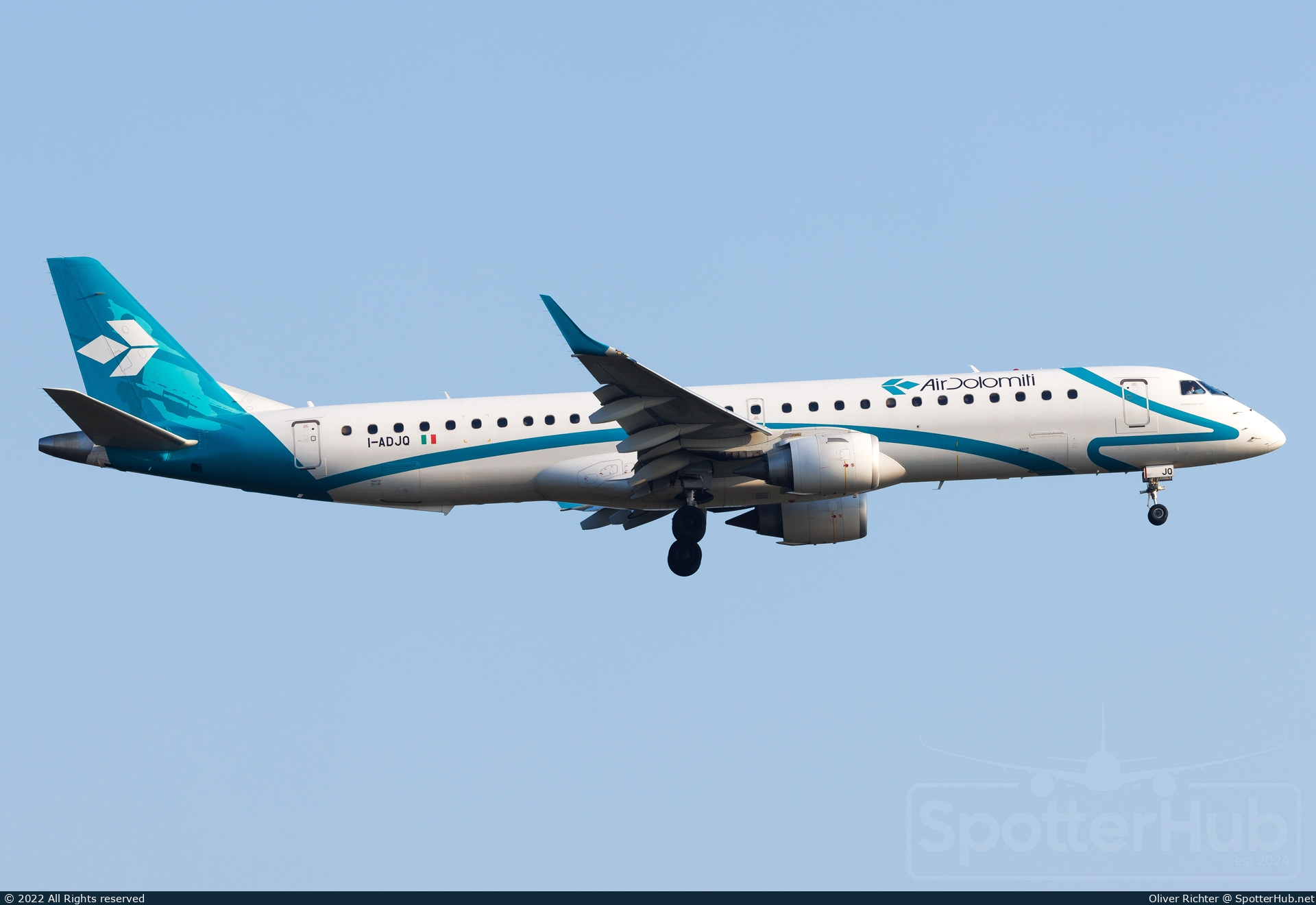 Photo of I-ADJQ - Embraer ERJ-195LR operated by Air Dolomiti