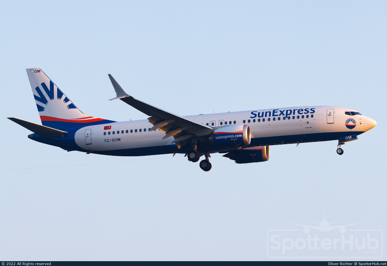 Photo of TC-SOM - Boeing 737 MAX 8 operated by SunExpress