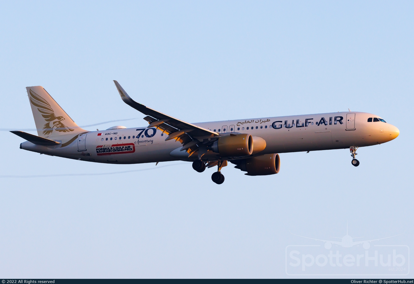 Photo of A9C-ND - Airbus A321-253NX operated by Gulf Air